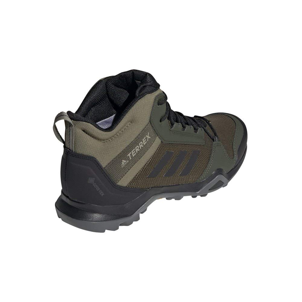 adidas Men's Terrex Ax3 Mid GTX Waterproof Hiking Boots - Lightweight & Durable for Outdoor Adventures, Trail Running, and Mountain Climbing