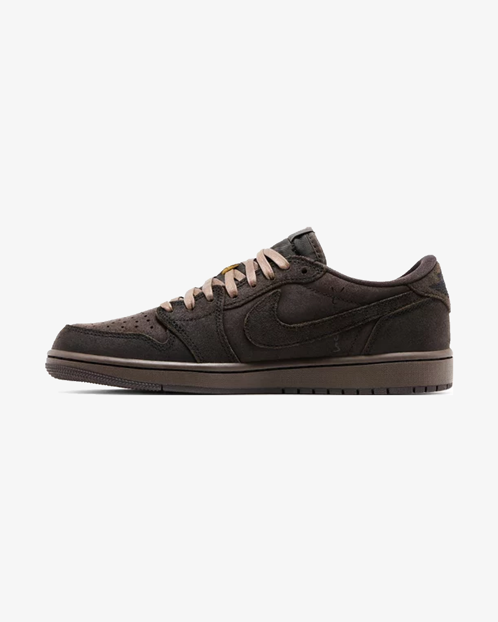 Nike x Travis Scott Jordan 1 Retro Low OG SP Velvet Brown Sneakers - Limited Edition Men's Basketball Shoes for Streetwear & Sneaker Collectors