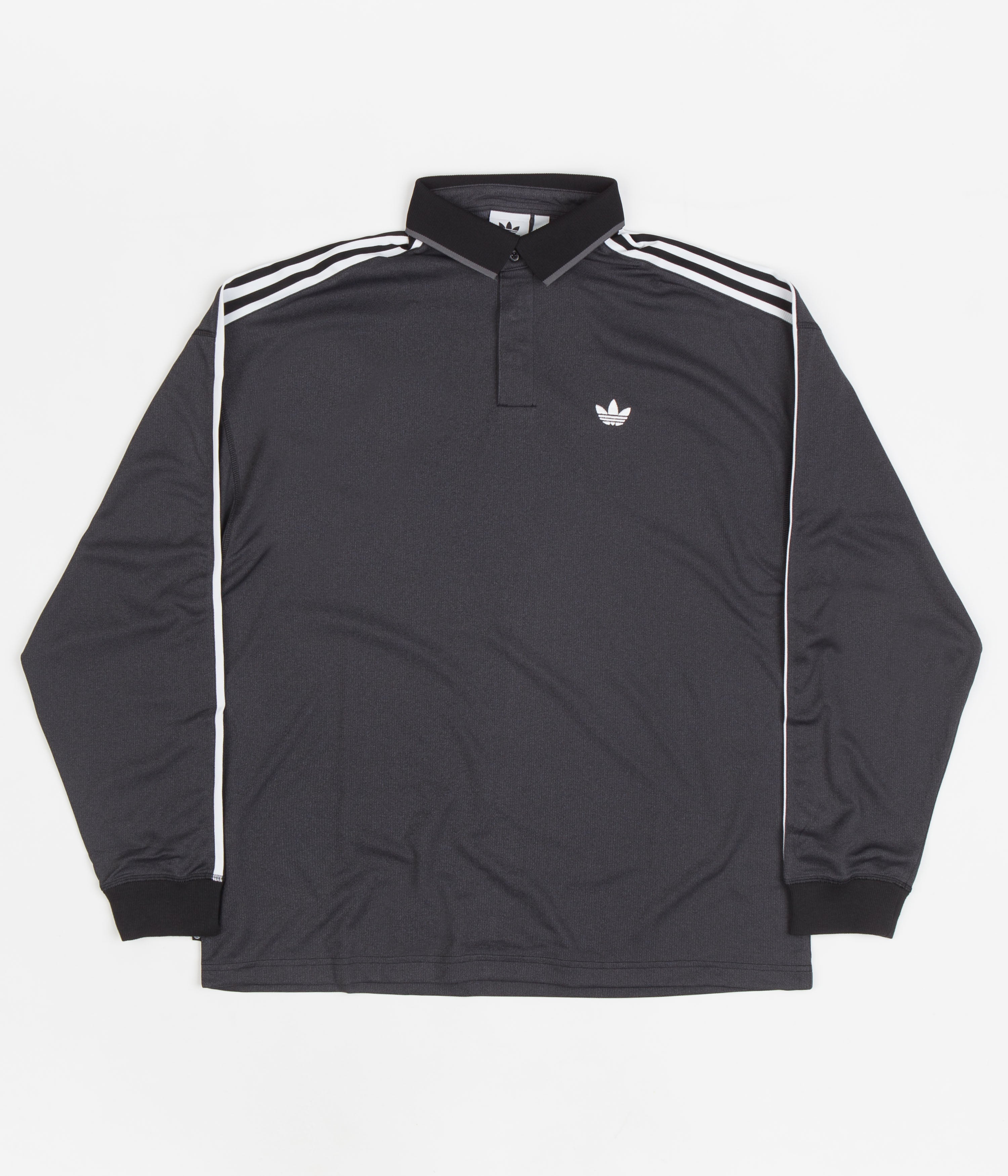 Adidas Long Sleeve Football Jersey - Black/Grey/White - Men's Soccer Training Shirt for Practice & Games - Perfect for Football Enthusiasts & Team Sports