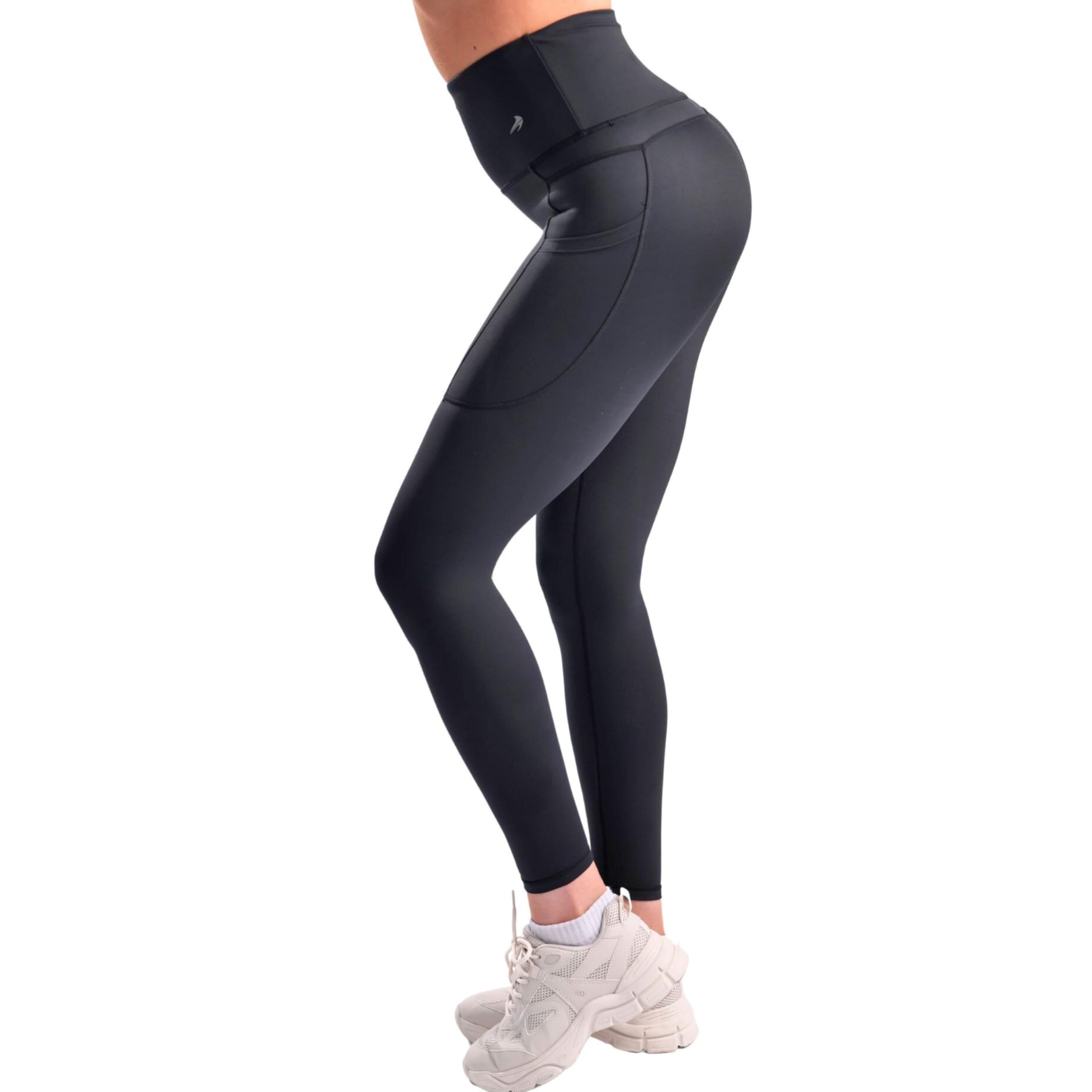 Women's High Waist Compression Leggings - Tummy Control Workout Pants for Gym, Running & Yoga | Black | Perfect for Fitness, Lounge & Everyday Wear