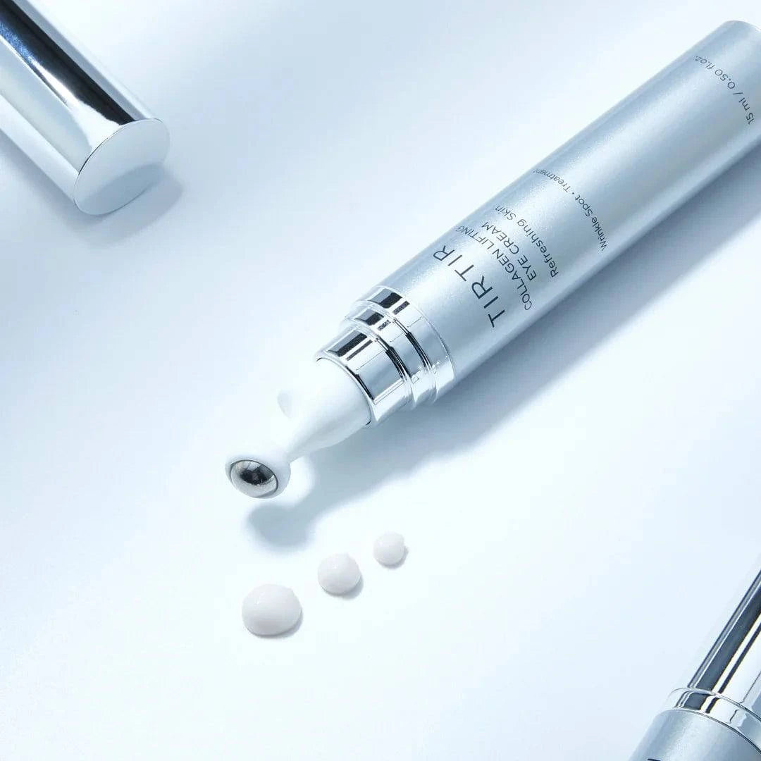 TIRTIR Collagen Lifting Eye Cream 15mL - Anti-Aging & Wrinkle Reduction for Dark Circles & Puffiness - Perfect for Night & Day Use