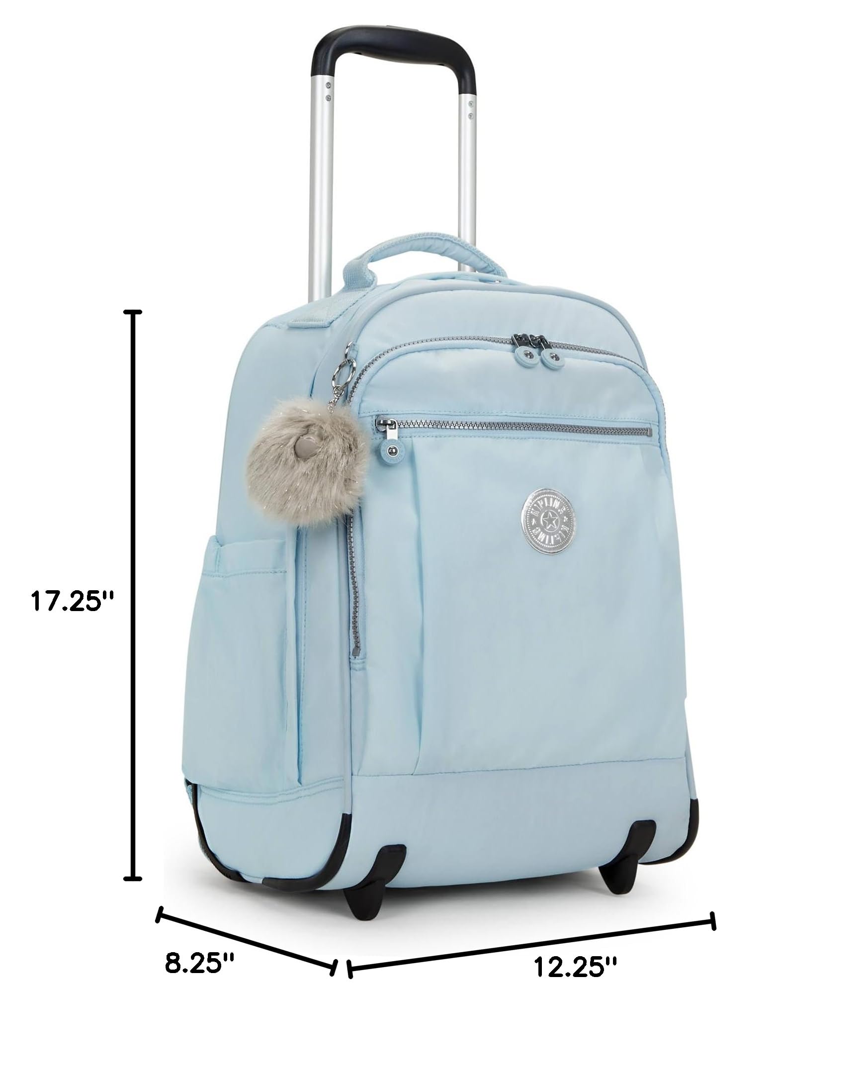 Kipling Women's Gaze Large Rolling Backpack - Durable Wheeled Travel Backpack with Adjustable Shoulder Straps & Spacious Compartment | Perfect for College, Business Trips & Airplane Carry-On | Stylish Nylon Book Bag for Women