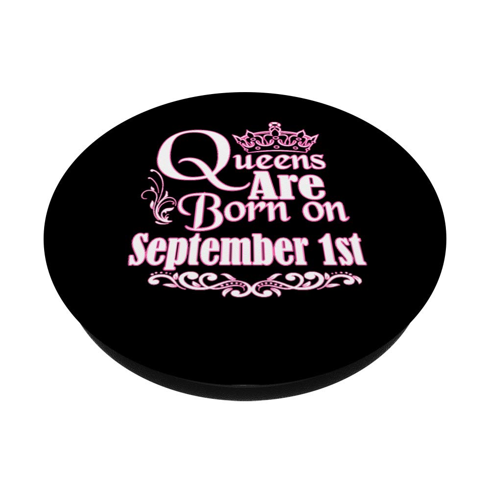 9月1日出生的女王：处女座天秤座女性生日礼物 - 手机平板支架PopSockets握把，适合办公、旅行、日常使用
