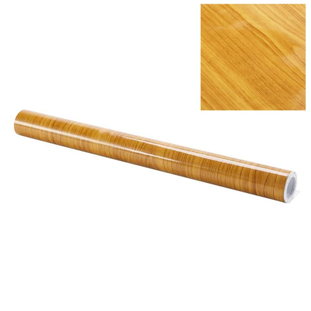 Premium Self-Adhesive Wood Grain Car Interior Film - 30cm x 100cm Waterproof Vinyl Sticker for Dashboard, Door Panels & Furniture - Easy DIY Upgrade for Cars, Cupboards & Home Decor