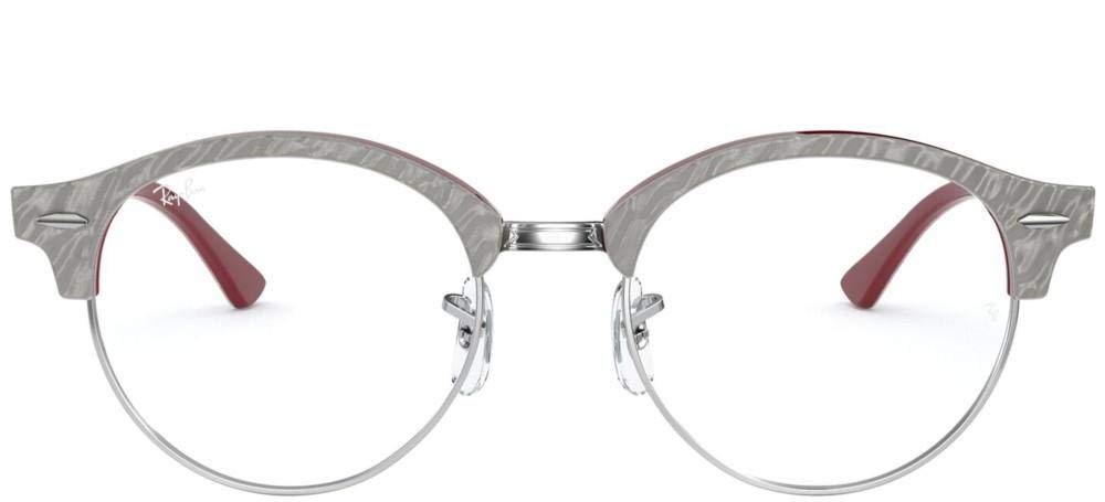 Ray-Ban Rx4246v Clubround Round Prescription Eyeglass Frames for Men & Women - Classic Retro Style, Lightweight & Durable - Perfect for Reading, Work, and Everyday Wear