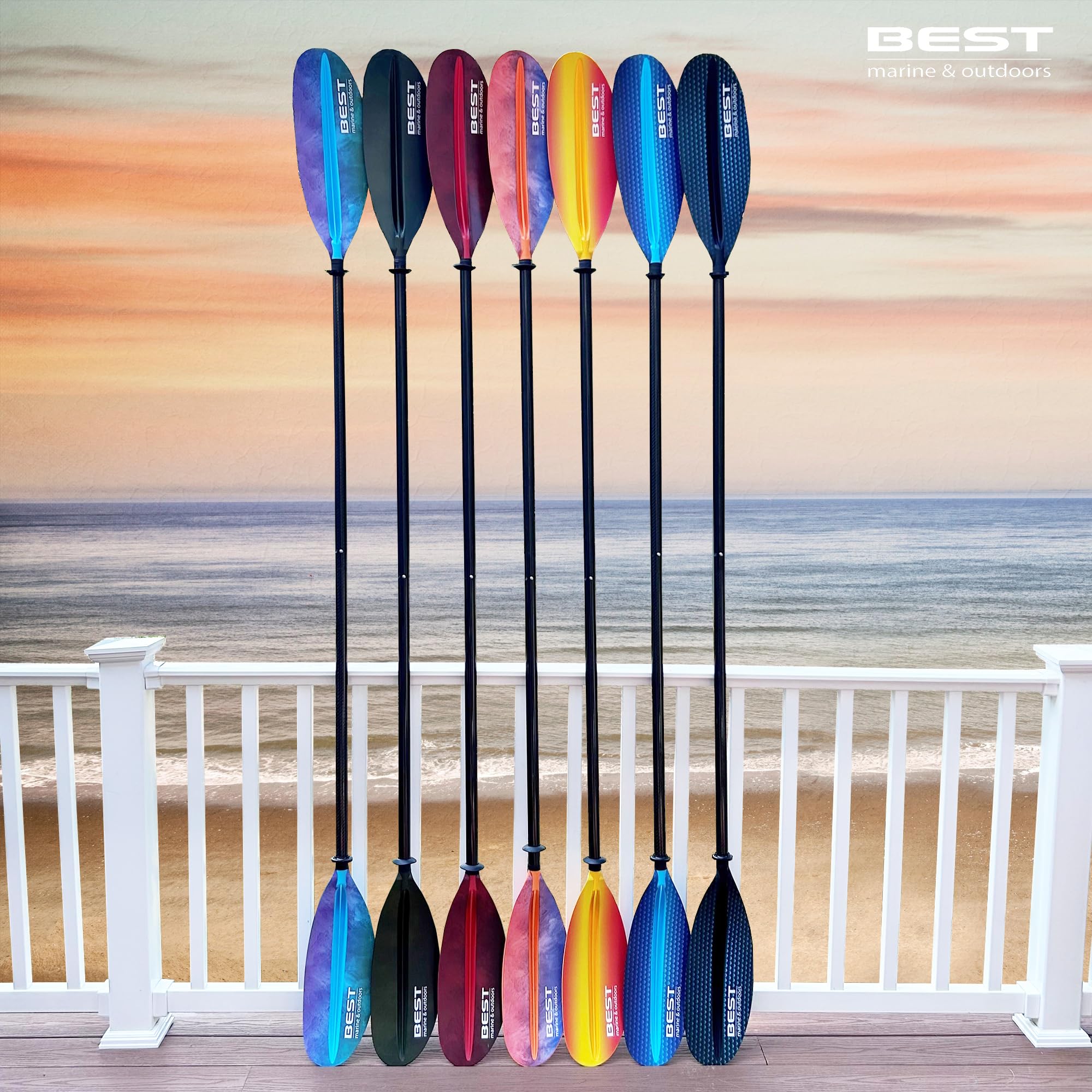Premium Carbon Fiber Kayak Paddle with Fiberglass Reinforced Blades - 220cm/234cm/250cm Lightweight Paddles for Adults | Marine & Outdoor Kayaking, Canoeing, Fishing Adventures