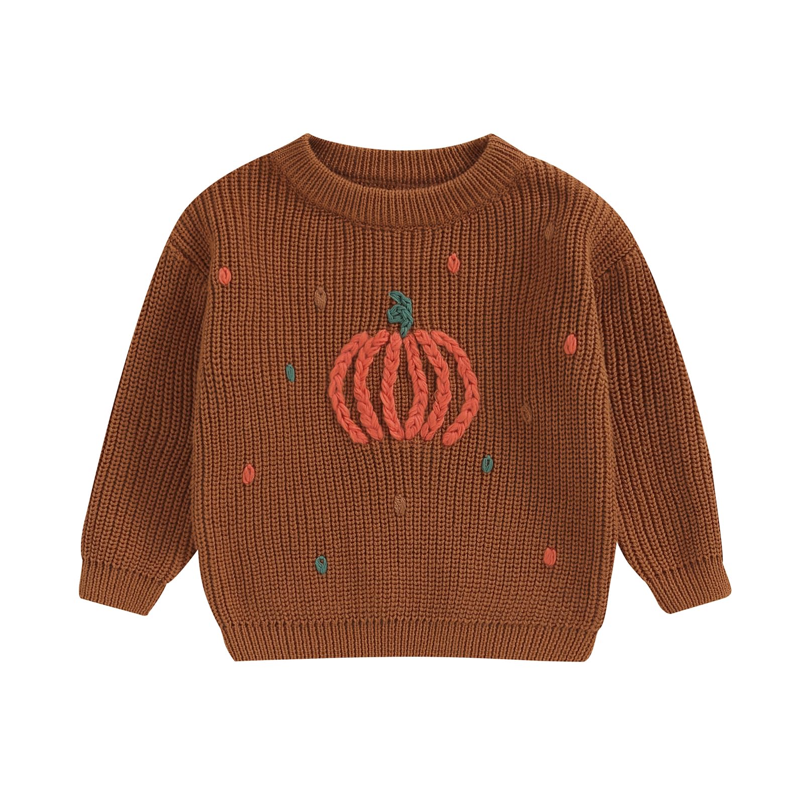 Adorable Baby Pumpkin Outfit - Cute Long Sleeve Knit Sweater for Newborn & Toddler Boys & Girls | Perfect Halloween Costume & Fall Photoshoot Outfit
