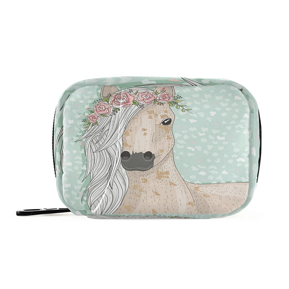 Adorable Floral Horse Fairy Tale Pill Case - Portable Medicine Organizer for Vitamins & Supplements | Perfect for Travel, Home, and Office Use