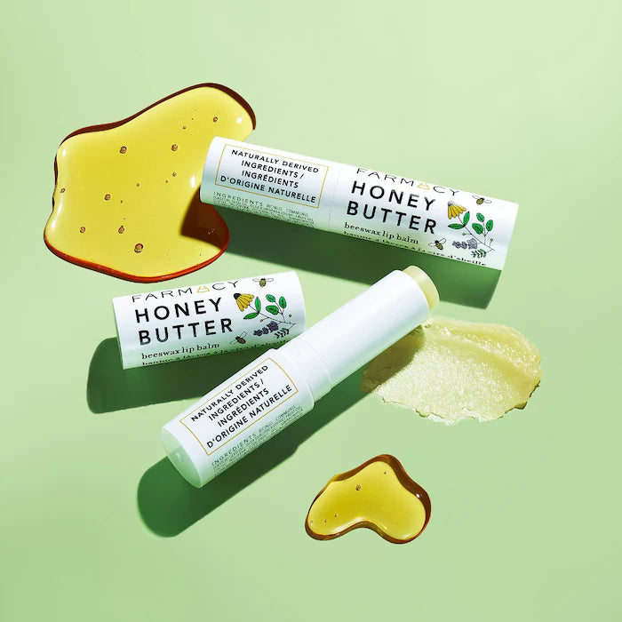 Farmacy Honey Butter Beeswax Lip Balm - Ultra Moisturizing & Nourishing for Dry, Chapped Lips - Perfect for Winter Care, Daily Hydration & On-The-Go Use