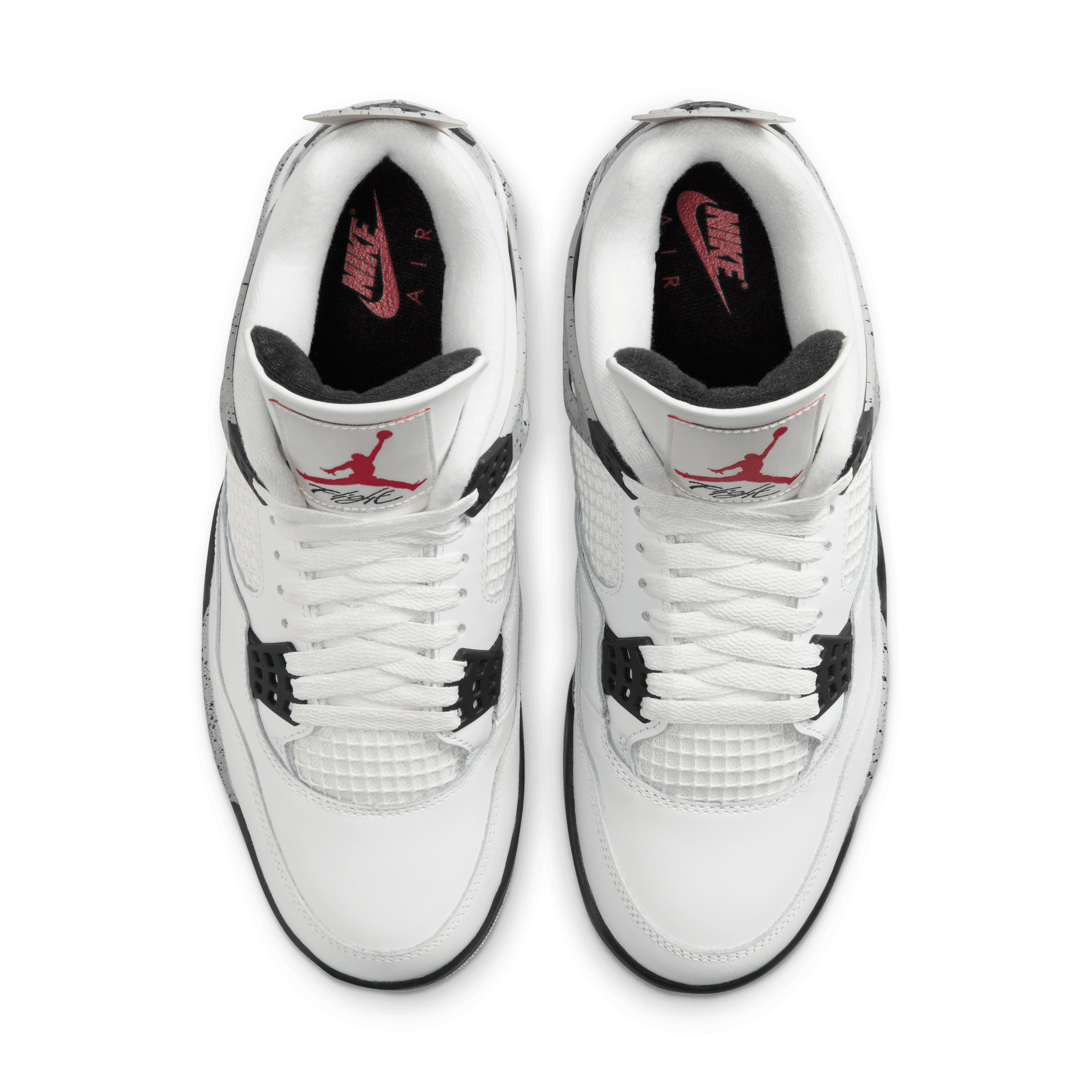 AIR JORDAN 4 RETRO WHITE CEMENT Sneakers - Men's Basketball Shoes - Classic Retro Style - Perfect for Streetwear & Basketball Games