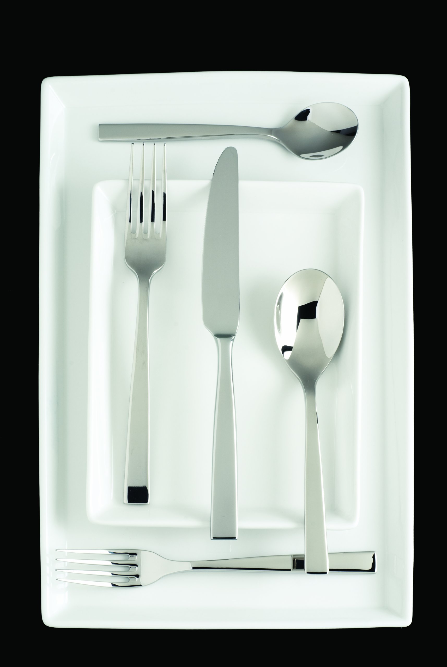 Premium Fortessa Spada 18/10 Stainless Steel Flatware Forks - Set of 12 Elegant Dinner Forks for Fine Dining, Restaurants & Home Entertaining