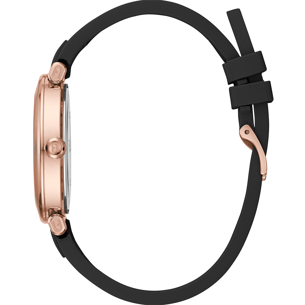 Furla Block WW00011002L3 Women's Black Leather Watch - Stylish & Multifunctional Timepiece for Everyday Wear, Office & Special Occasions