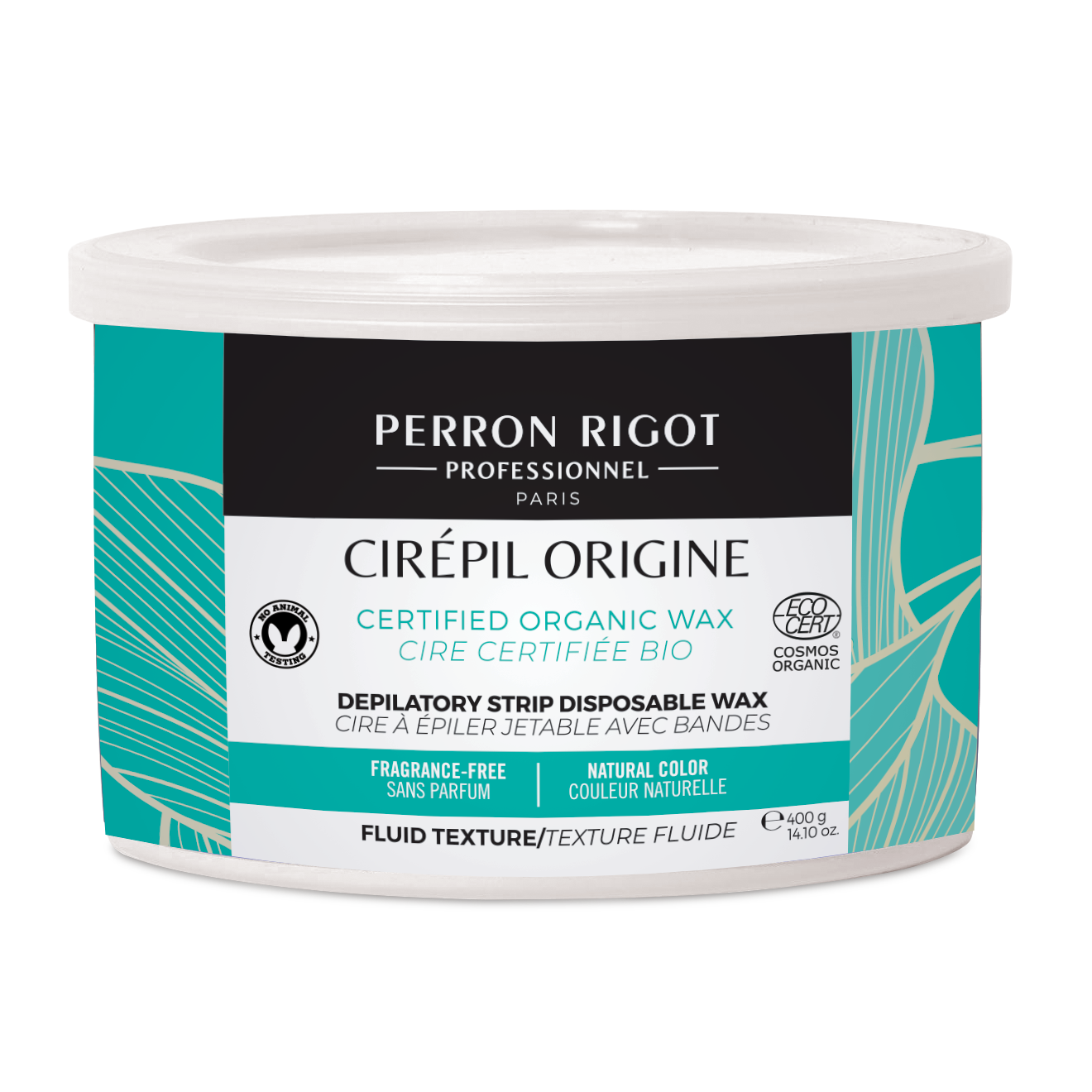 Cirepil Organic Soft Wax Tin - Origine 14 oz | All-Natural Hair Removal Wax for Sensitive Skin | Perfect for Home Waxing & Salon Use
