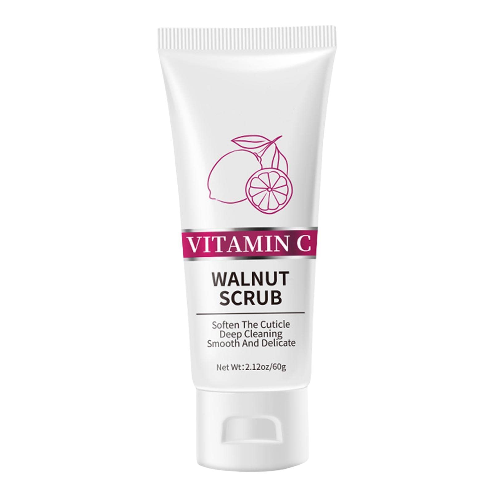 Organic Body Scrub Exfoliator 60g - Ultra Hydrating Body Polish for Smooth & Glowing Skin, Deep Cleansing & Brightening Skincare - Perfect for Dry Skin Care, Pre-Shave Exfoliation & Spa Day at Home