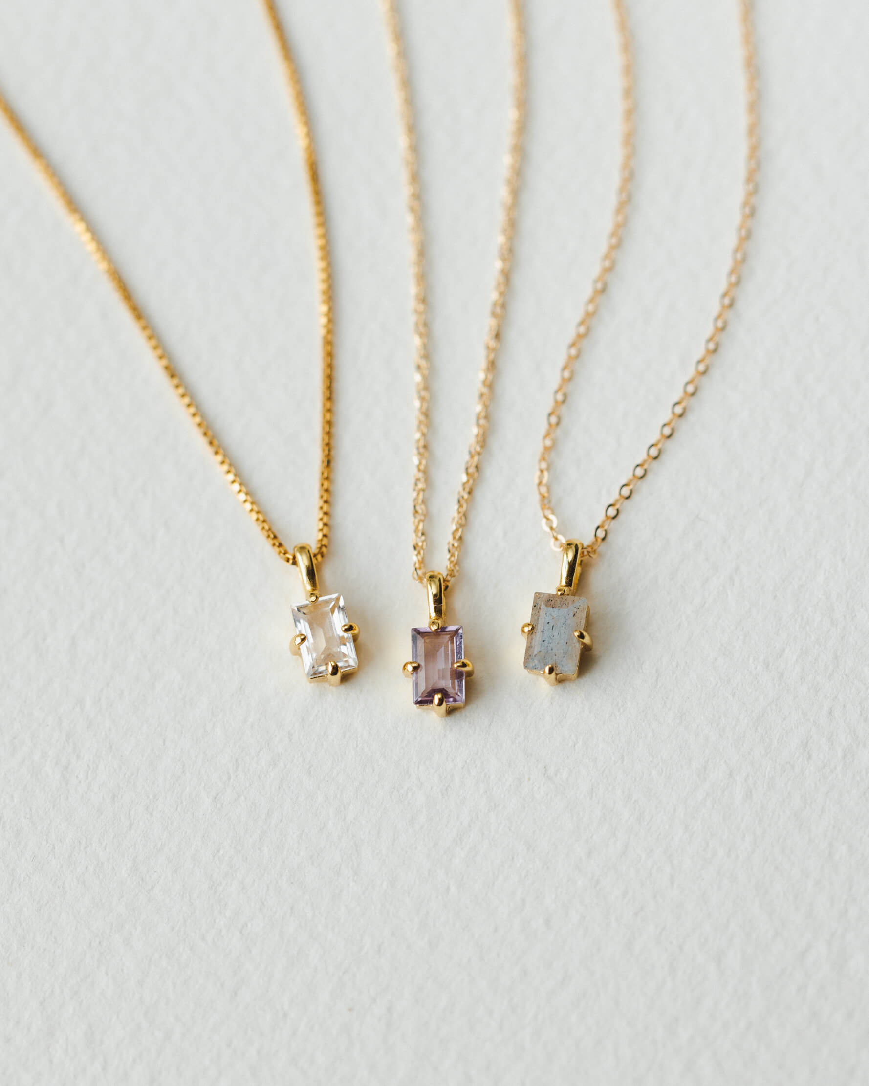 Elegant Grand Baguette Necklace for Women - 18K Gold Plated French Style Pendant - Perfect for Weddings, Parties & Special Occasions