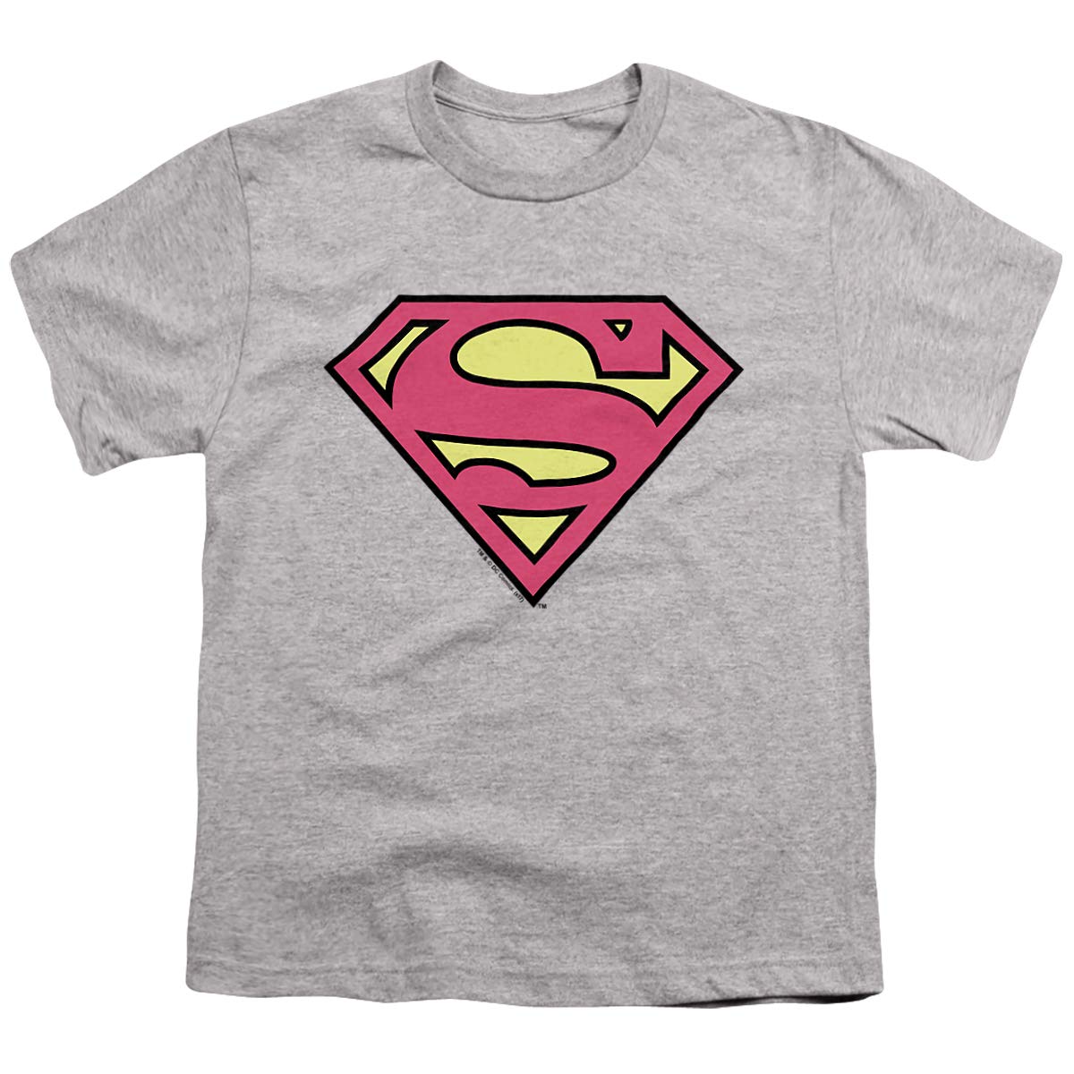 DC Superman Classic Logo Unisex Youth T-Shirt - Superhero Graphic Tee for Kids & Teens - Perfect for Cosplay, Birthday Gifts & Casual Wear
