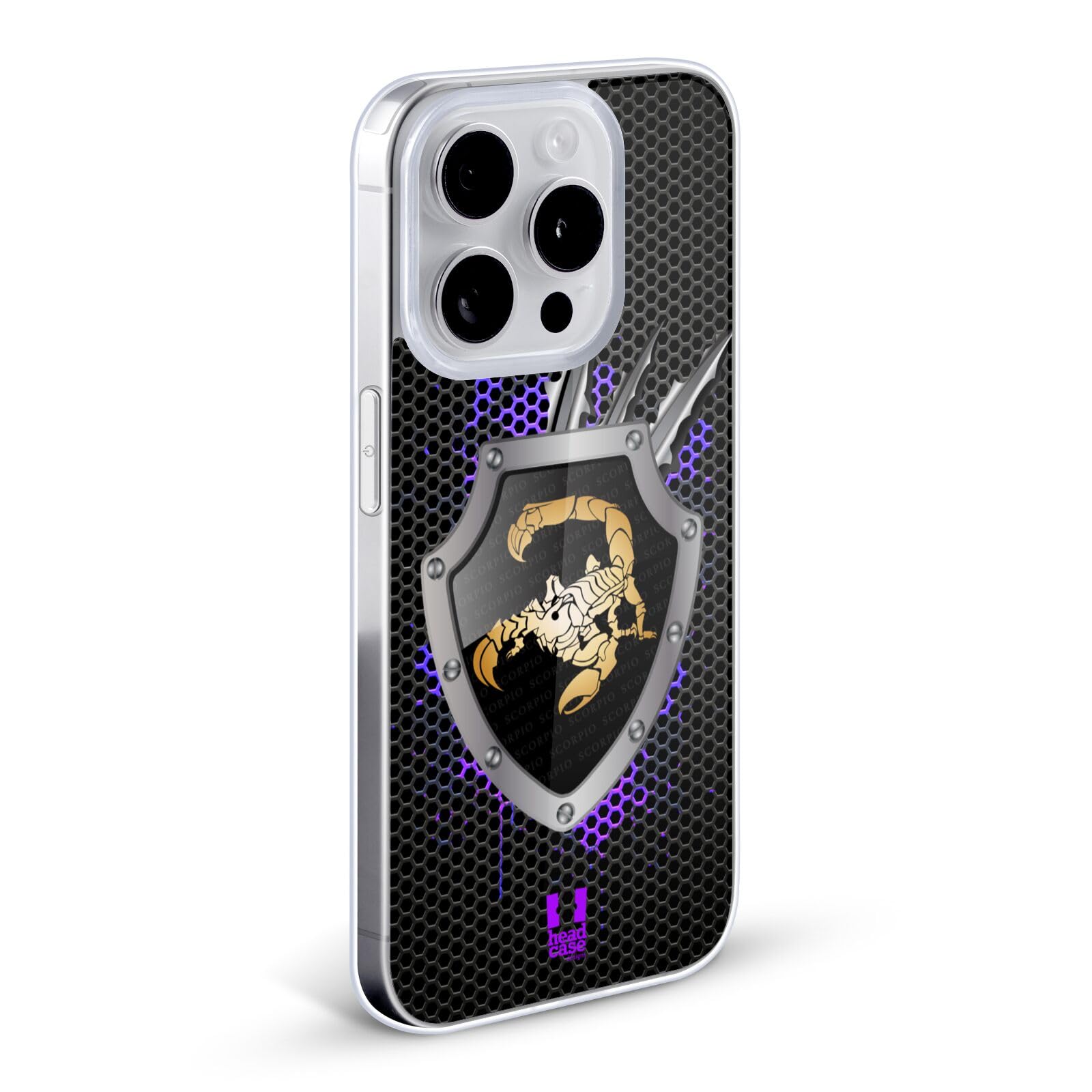 Scorpio Zodiac Metal Soft Gel Phone Case Compatible with Apple iPhone 7/8/SE 2020 & 2022 - Stylish Protective Cover for Horoscope Lovers | Perfect Gift for Astrology Enthusiasts & Daily Use