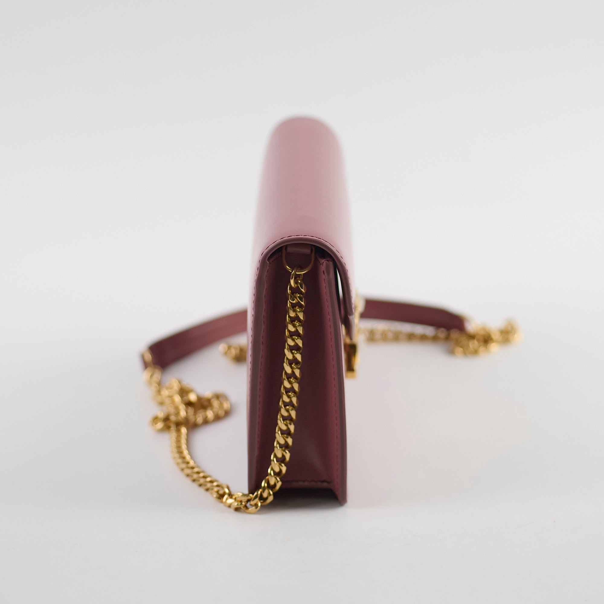 Celine Margo Wallet On Chain - Vintage Rose Pink Crossbody Bag for Women | Perfect for Evening Parties, Date Nights & Travel