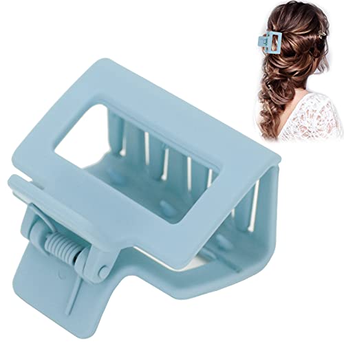 Lightweight Hair Claw Clips for All Hair Types - Frosted Light Blue Hair Accessories for Women, Girls | Perfect for Updos, Ponytails & Makeup Styling