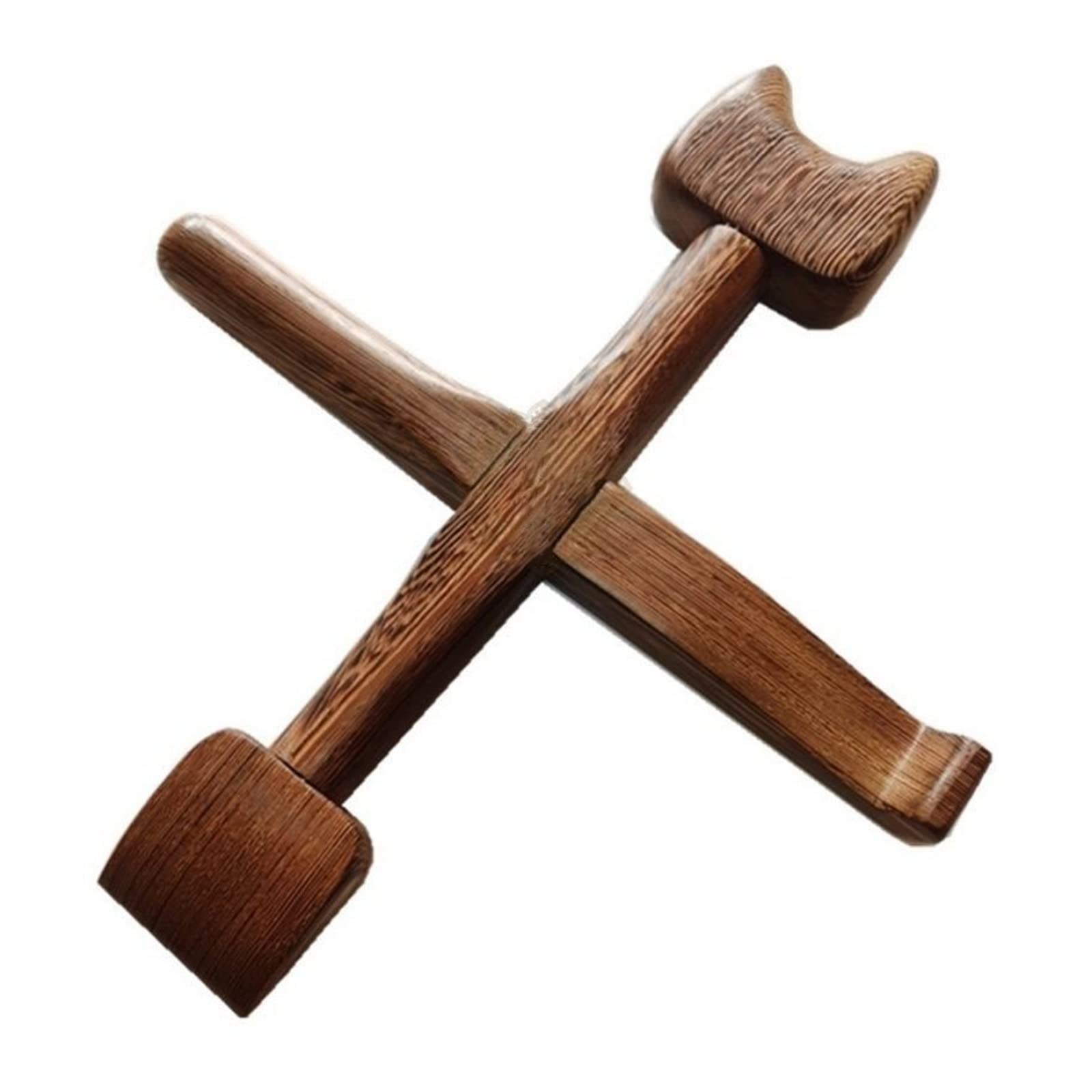 VEXIGO Cross Hammer Massage Therapy Tool - Adjustable Spine Scraping Bone Correction Stick & Meridian Massage Hammer for Pain Relief, Muscle Relaxation - Perfect for Home, Office, and Physical Therapy Use