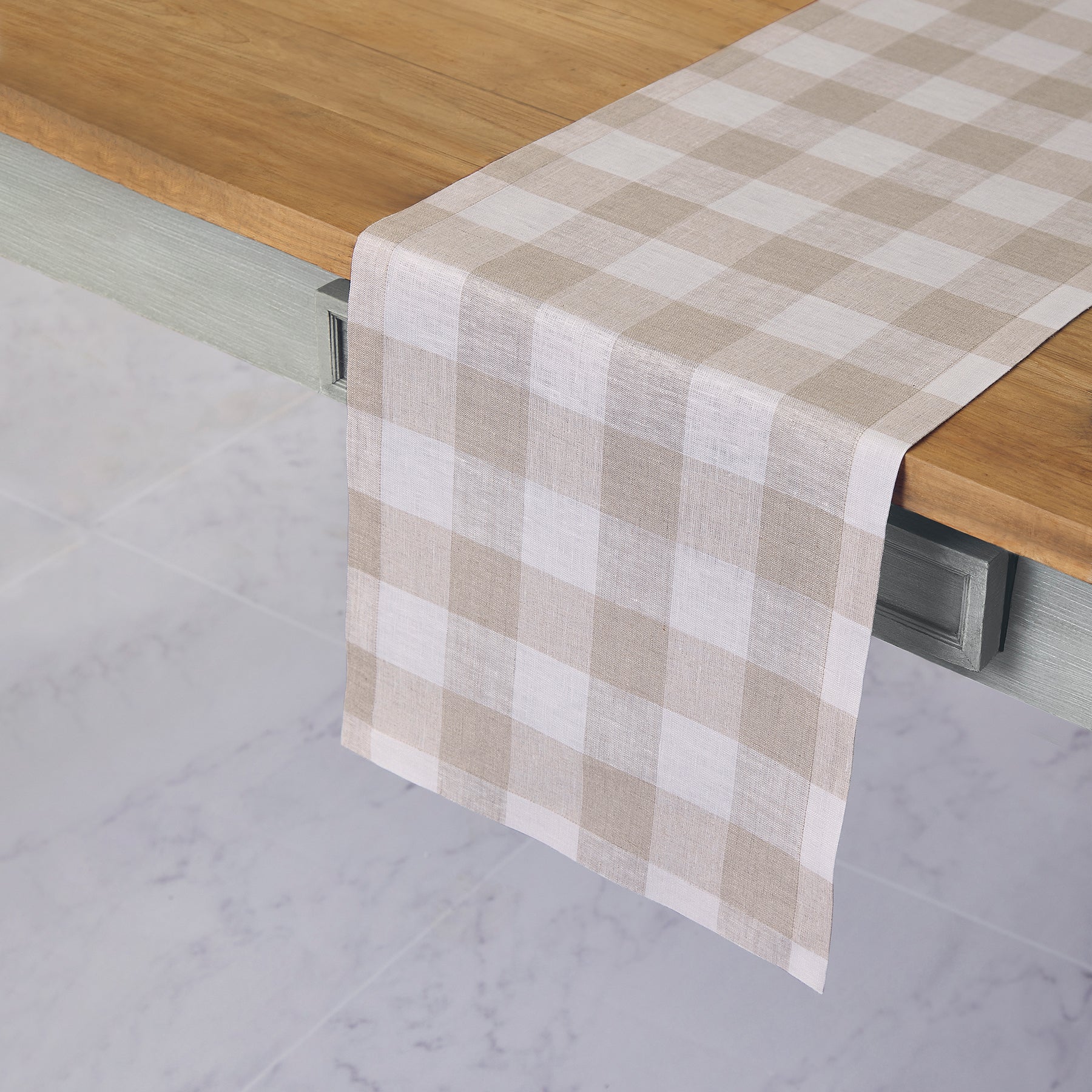 Buffalo Check Plaid Table Runner - Christmas Holiday Farmhouse Dining Decor for Kitchen, Dining Room, and Party Decorations