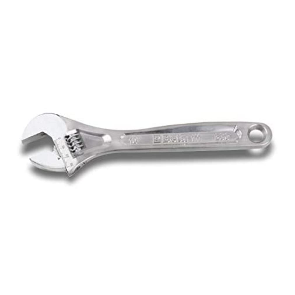 BETA 111 380 Adjustable Roller Key with Graduated Scale - Chrome Plated 380mm (15 Inch) Measuring Tool for Precision Mechanical Work, Plumbing, and DIY Projects