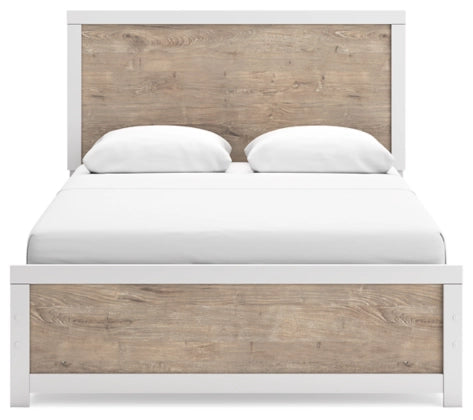 Charbitt Queen Size Panel Bed Frame with 2 Nightstands - Modern Bedroom Furniture Set for Master Bedroom & Guest Room