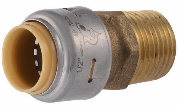 3/4 Inch SharkBite MIP Adapter UR134 - Push-to-Connect Plumbing Fitting for Easy Water Pipe Connections (Ideal for DIY Home Repairs, Sprinkler Systems & Water Heater Installations)
