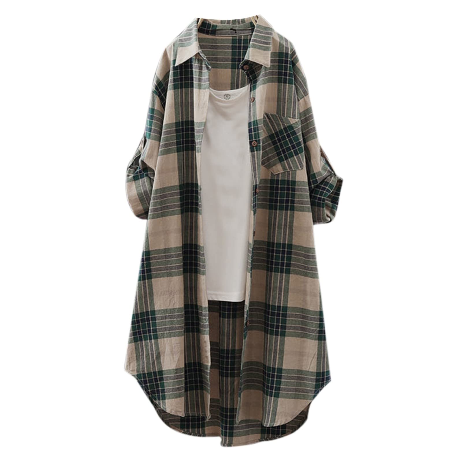Women's Casual Long Sleeve Color Block Round Neck Loose Fit Blouse T-Shirt - Comfortable Pullover Top for Everyday Wear, Work & Outfits