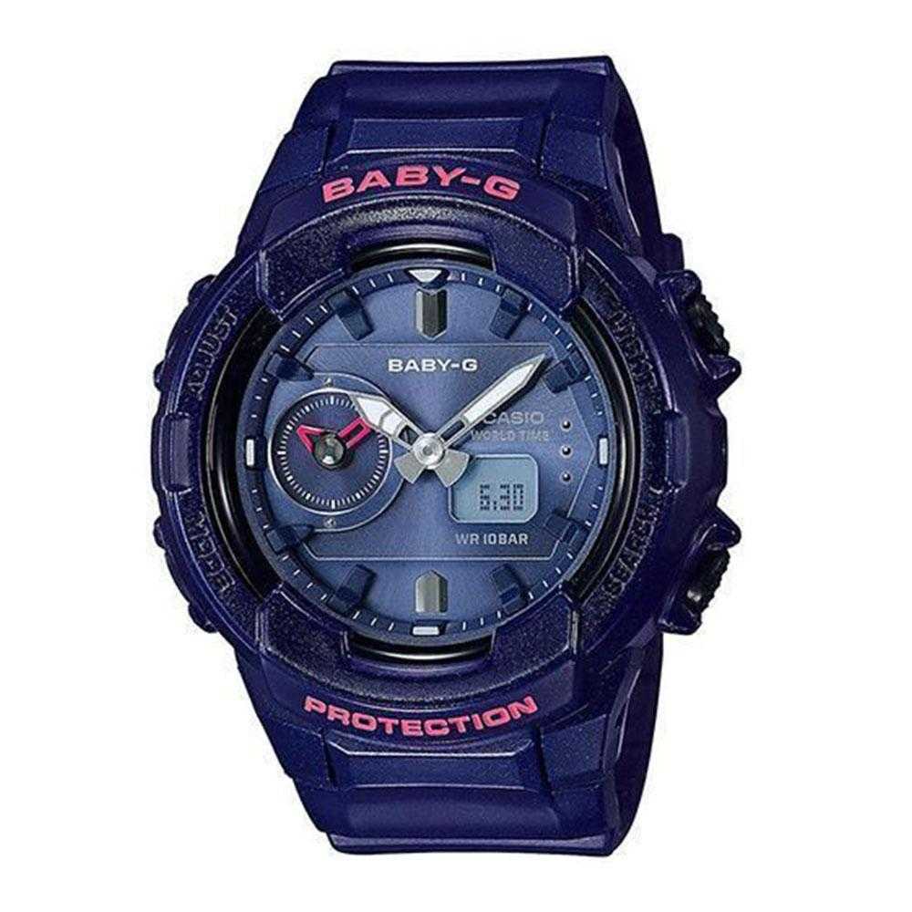 CASIO BABY-G BGA-230S-2ADR Digital Quartz Watch for Women - Blue Resin Band, Shock Resistant, Water Resistant - Perfect for Sports, Fitness & Outdoor Activities