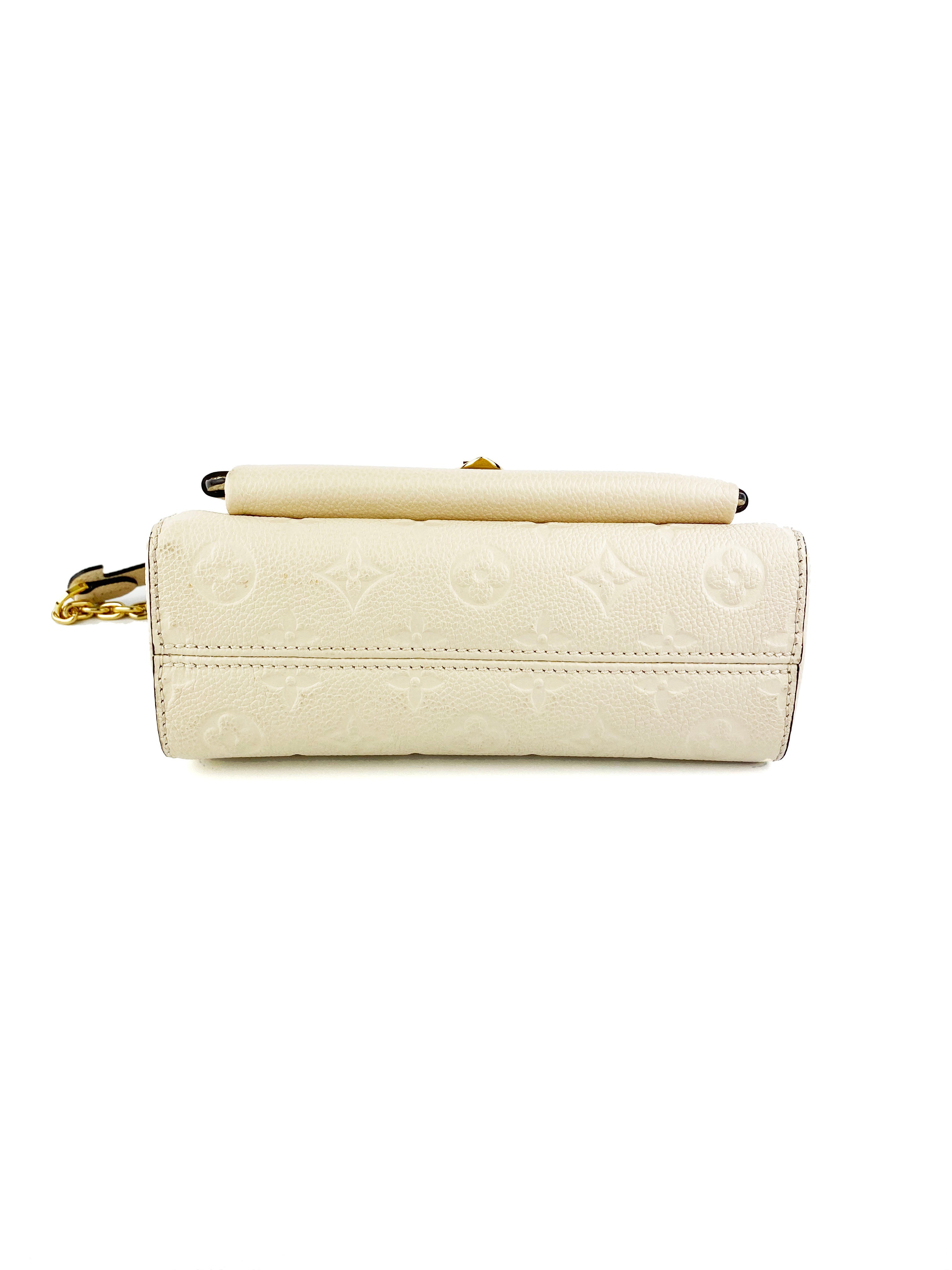 Authentic Louis Vuitton Beige Vavin BB Crossbody Bag - Luxury Leather Handbag for Women, Perfect for Date Night & Office Use