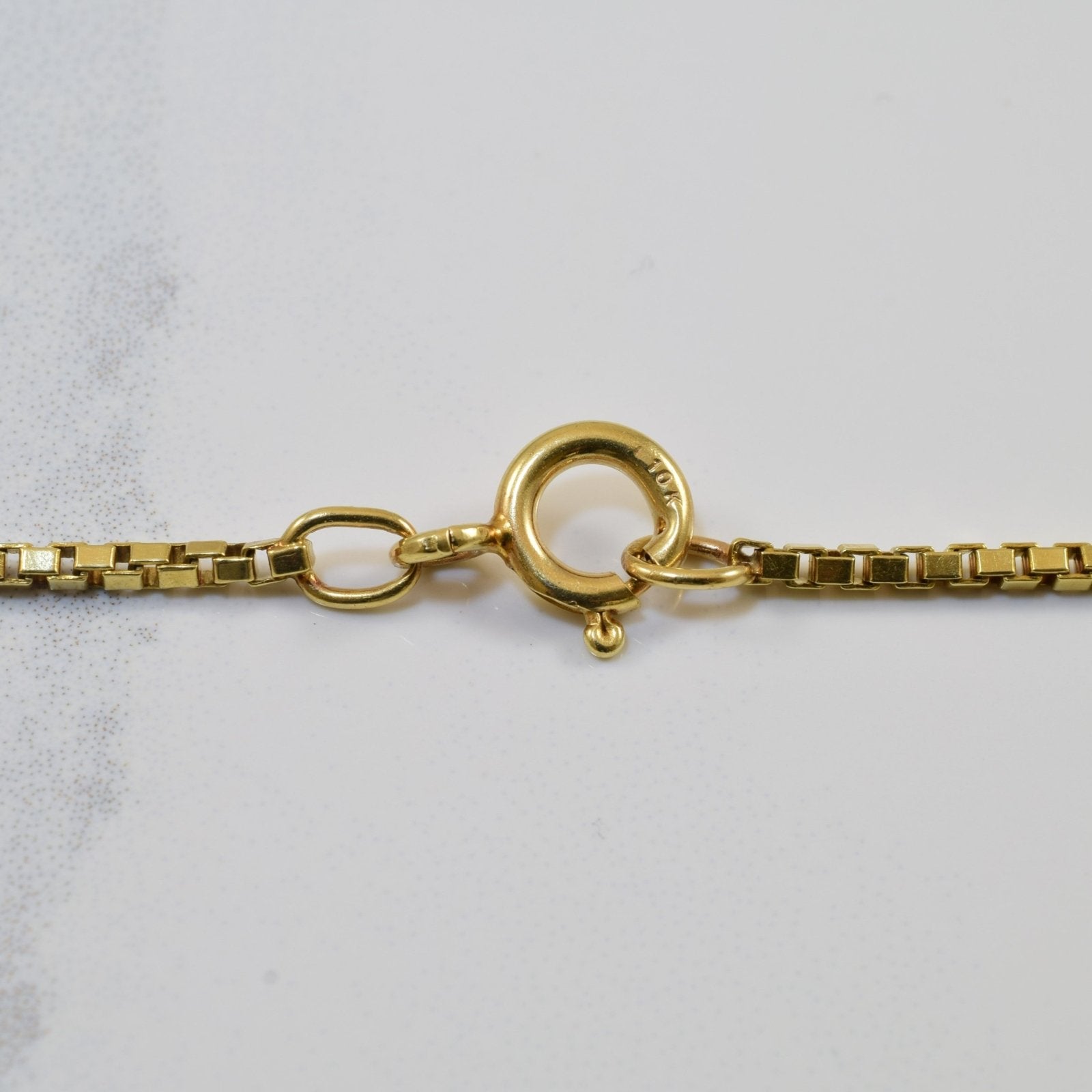 10K Yellow Gold Box Chain Necklace for Women - 21 Inch Durable & Hypoallergenic - Perfect for Everyday Wear, Gifts & Special Occasions