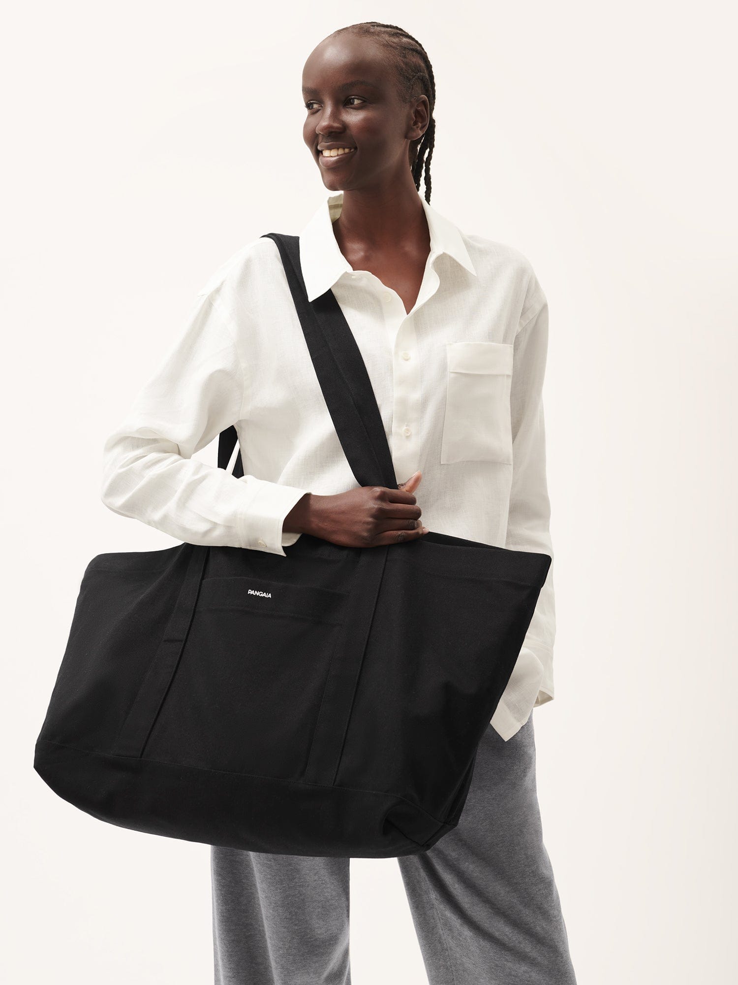 365 Large Tote Bag for Women - Black, Extra Big Carryall Shopping Bag for Work, Travel, Beach & Daily Use