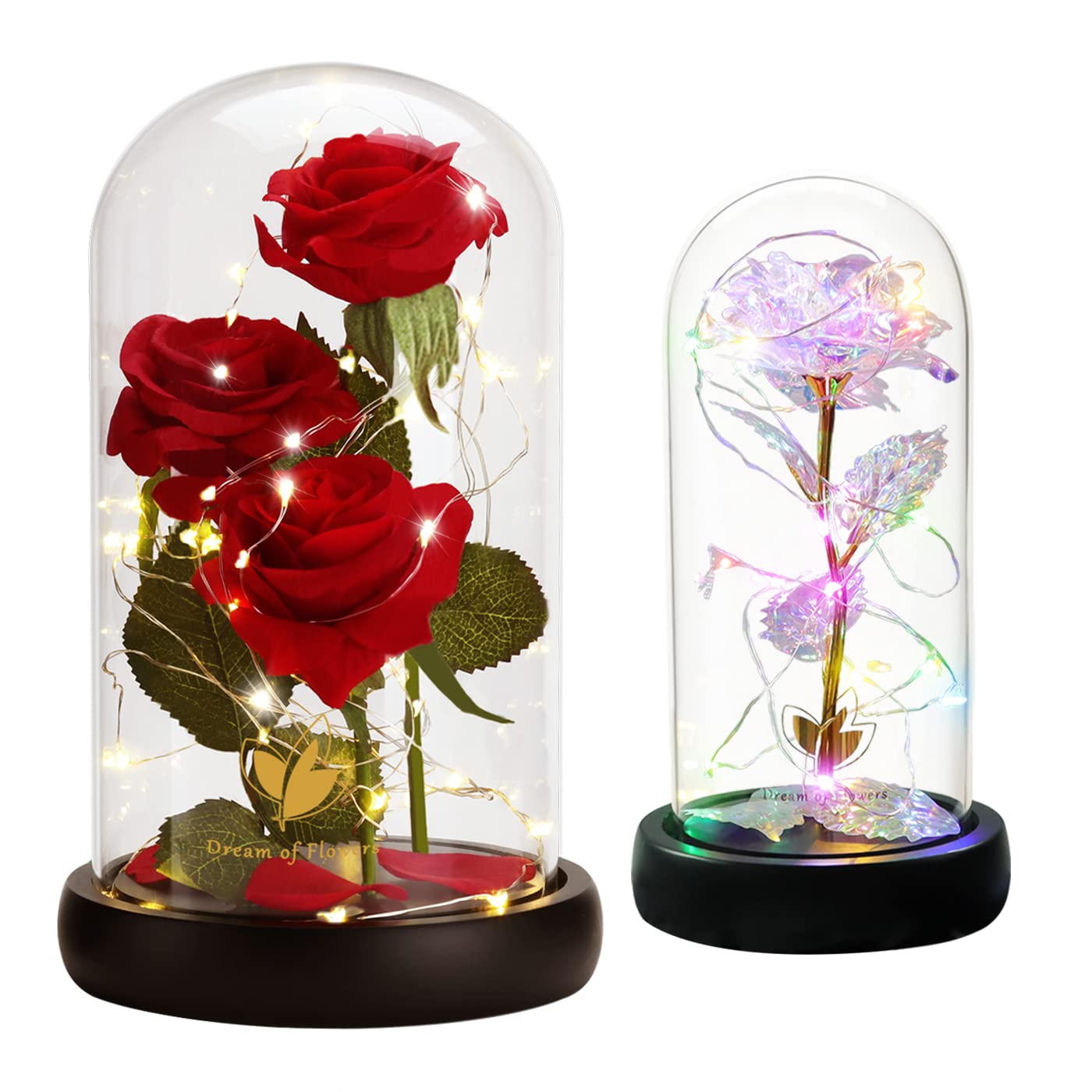 Women's Birthday Gifts, Mom Gifts, Infinity Rose, Colorful Galaxy Flower Rose, Unique Dating Gifts, Perfect Valentine's Day Gifts for Wife, Friend, Girlfriend - Ideal for Anniversaries, Weddings, and Romantic Surprises