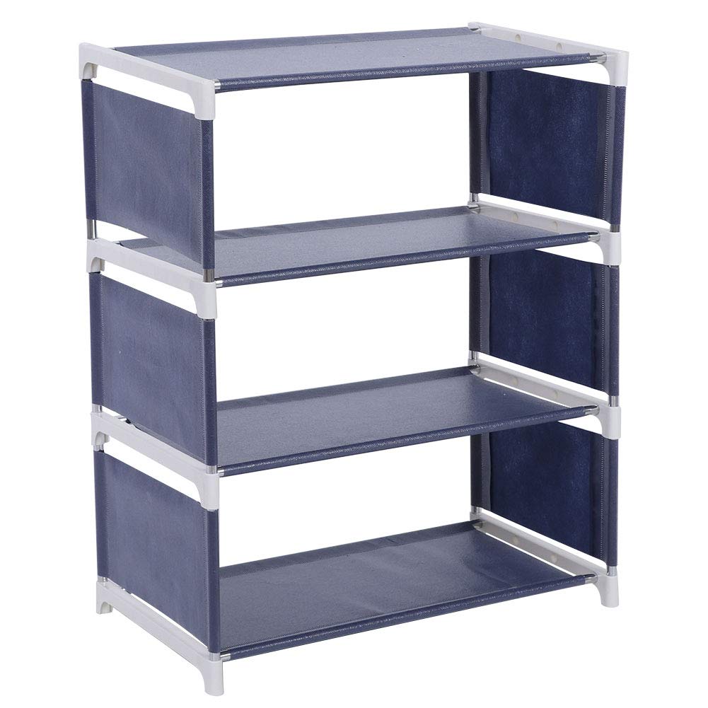 OUKENS 4-Tier Shoe Rack & Storage Organizer - Space-Saving Standing Shelf for Shoes, Books & Entryway Organization - Perfect for Small Spaces, Closet & Home Entryway Storage
