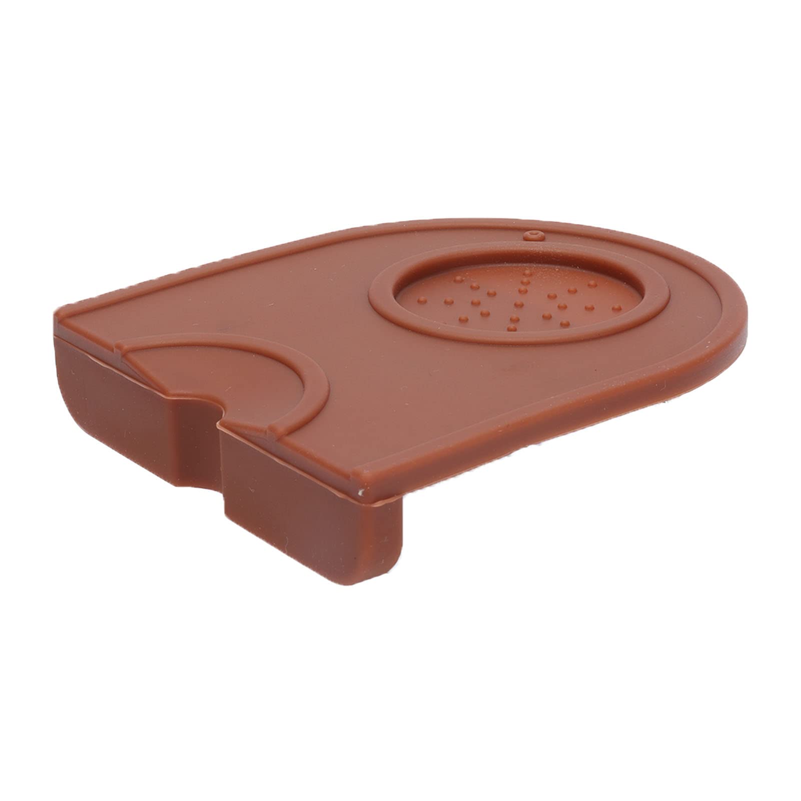 Non-Slip Silicone Coffee Tamper Mat - Soft & Safe Tamping Pad for Espresso Machines - Perfect for Home, Coffee Shop & Office Use (Brown) - Ideal for Baristas & Coffee Enthusiasts