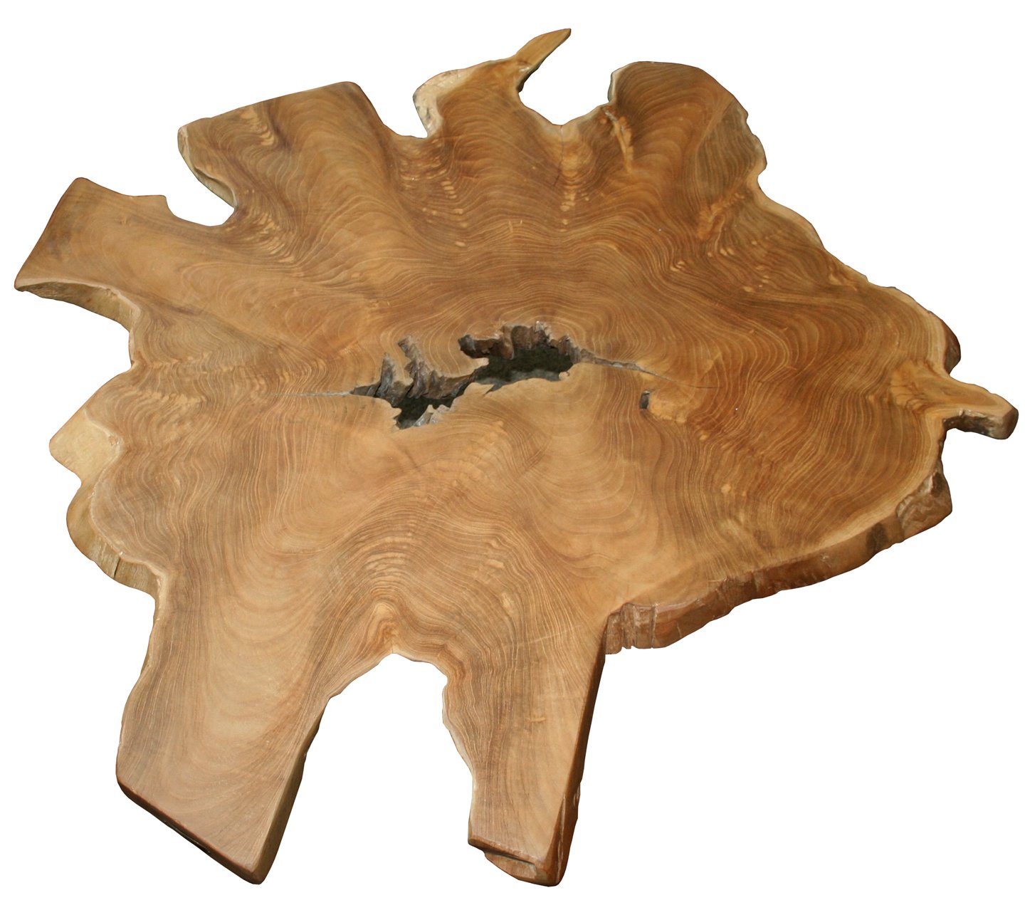 Rustic Recycled Teak Wood Ampyang Abstract Coffee Table - Handcrafted Modern Living Room Furniture for Home Decor & Cozy Spaces