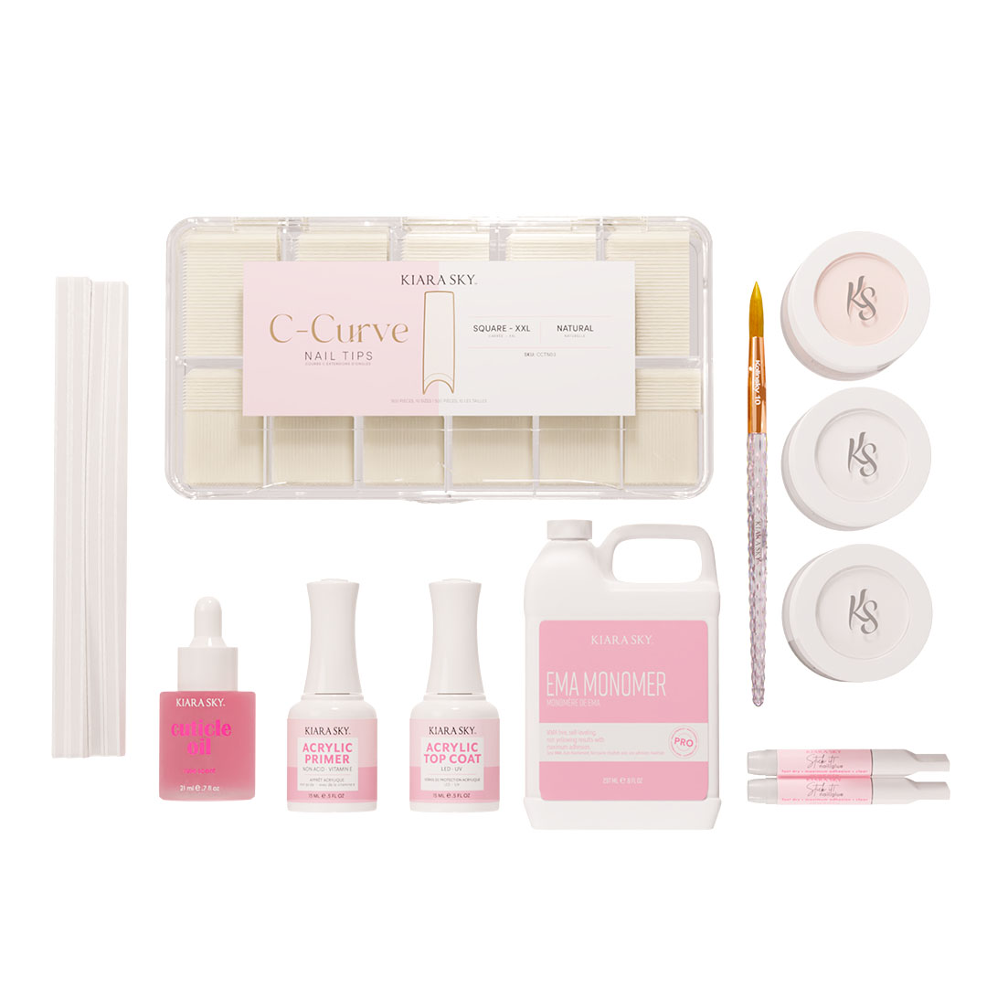 Professional Acrylic Nail Kit with UV/LED Lamp, Nail Files, Glitter Powders - Complete DIY Manicure Set for Home & Salon Use | Perfect for Nail Art, Parties, Weddings & Special Occasions