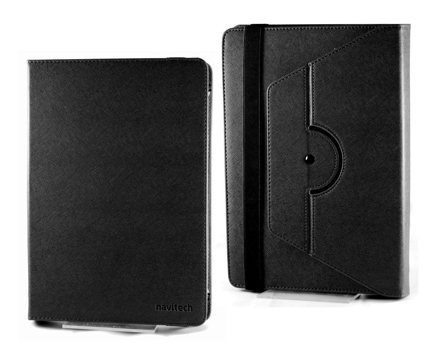 Navitech 360 Rotating Stand Case with Stylus for TOSCiDO 10 Inch Tablet - Protective Cover for Work, Travel & Entertainment