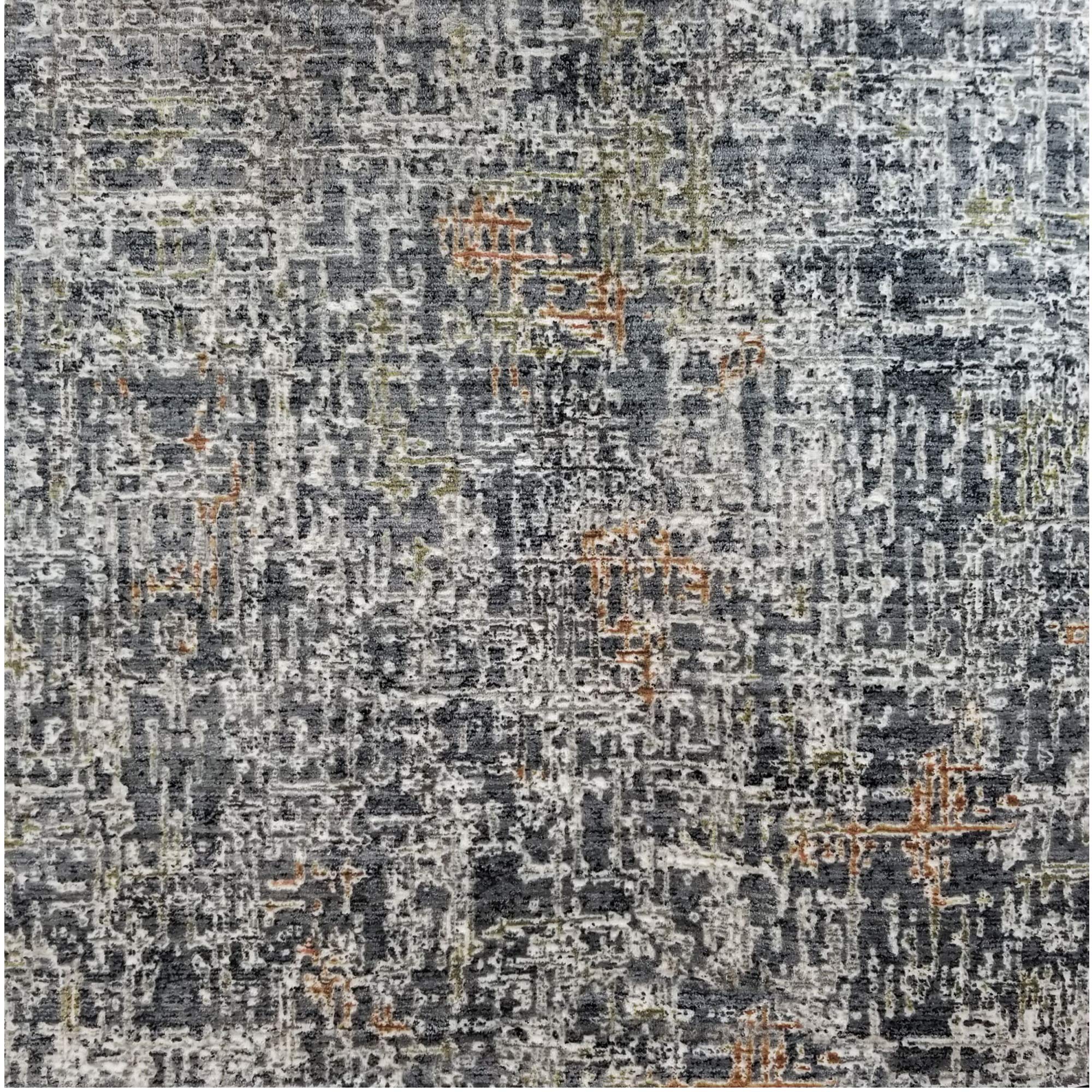 Kane Carpet 6' Round Area Rug - Soft Radiant Blue & Gray Broadloom Throw Carpet for Living Room, Bedroom & Office Decor
