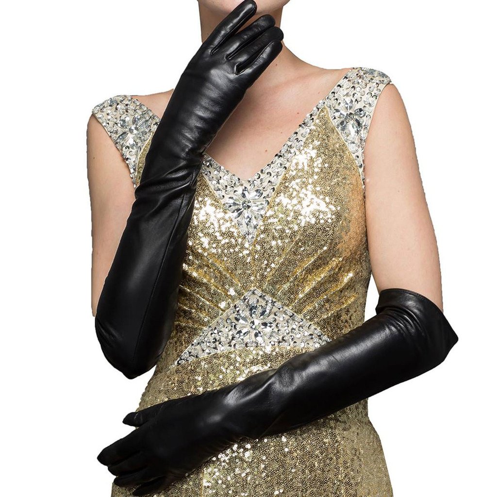 Premium Women's Winter Lambskin Leather Gloves - Soft Genuine Leather, Warm & Stylish Black Gloves for Cold Weather - Perfect for Driving, Outdoor Activities & Fashion Accessories