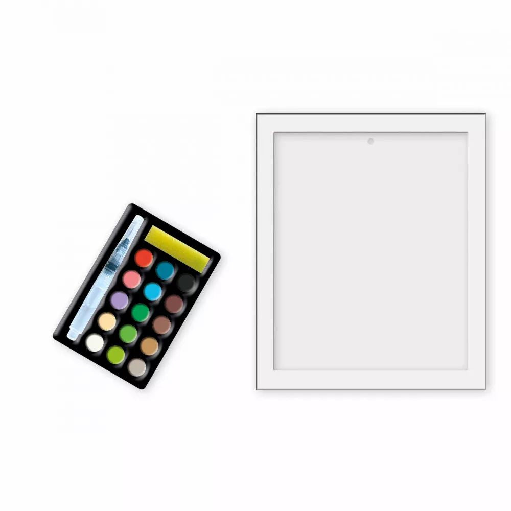 Janod Horses Paint By Numbers Kit - DIY Art Set for Kids & Adults - Creative Painting Activity for Home Decor & Gifts