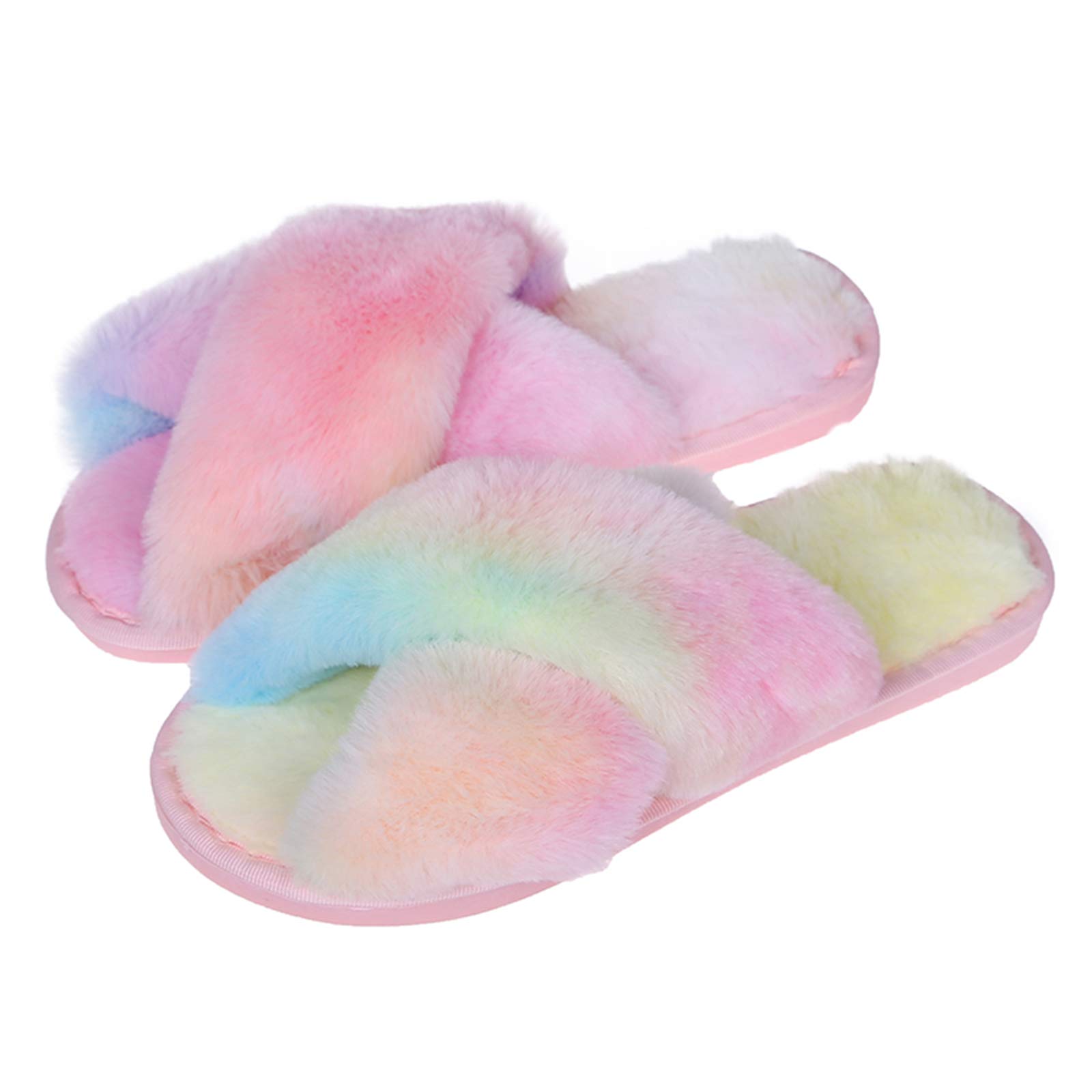 Women's Cozy Fuzzy Slippers - Plush Fleece House Shoes for Indoor & Outdoor Use - Perfect for Relaxing at Home