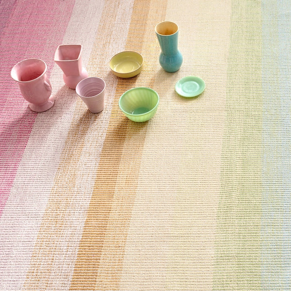 Dash & Albert Watercolor Horizon Handwoven Cotton Rug – Soft, Durable & Stylish Area Rug for Living Room, Bedroom or Nursery – Perfect for Boho, Farmhouse & Coastal Decor