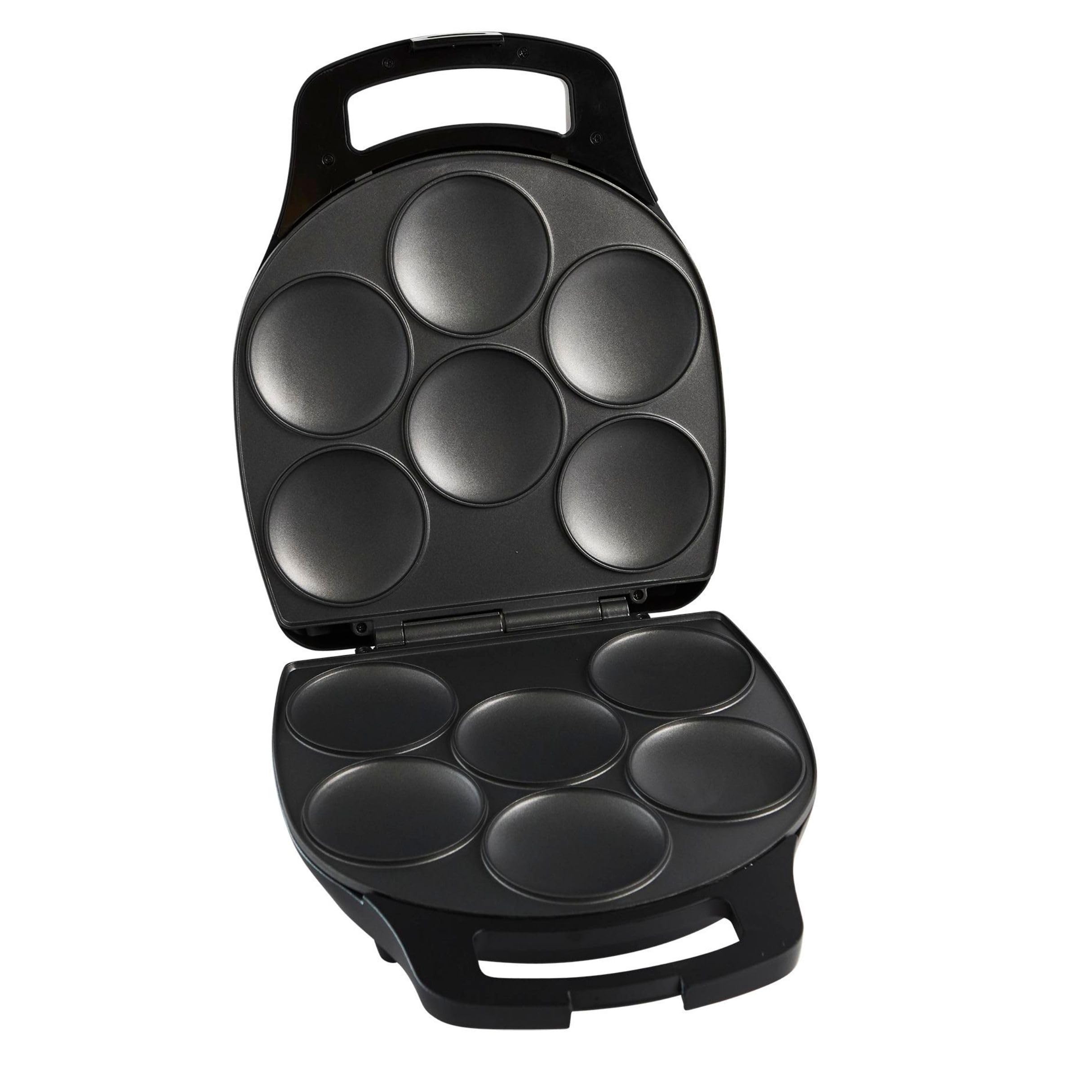 IMUSA 6-Slot Electric Arepa Maker with Adjustable Temperature Control - Matte Black - Perfect for Making Venezuelan & Colombian Arepas at Home
