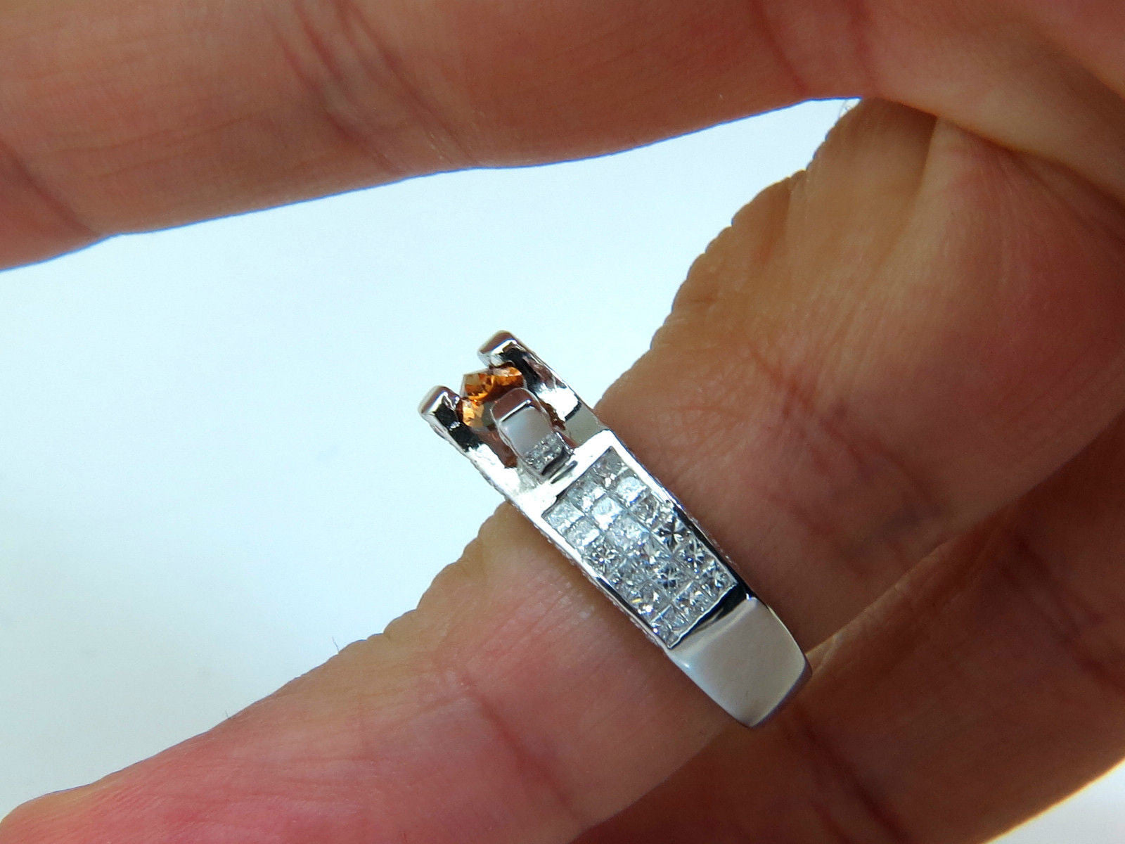 2.05CT GIA Certified Natural Fancy Orange Brown Diamond Ring in 14KT Gold with Tension Float Setting - Perfect for Engagement, Wedding & Special Occasions