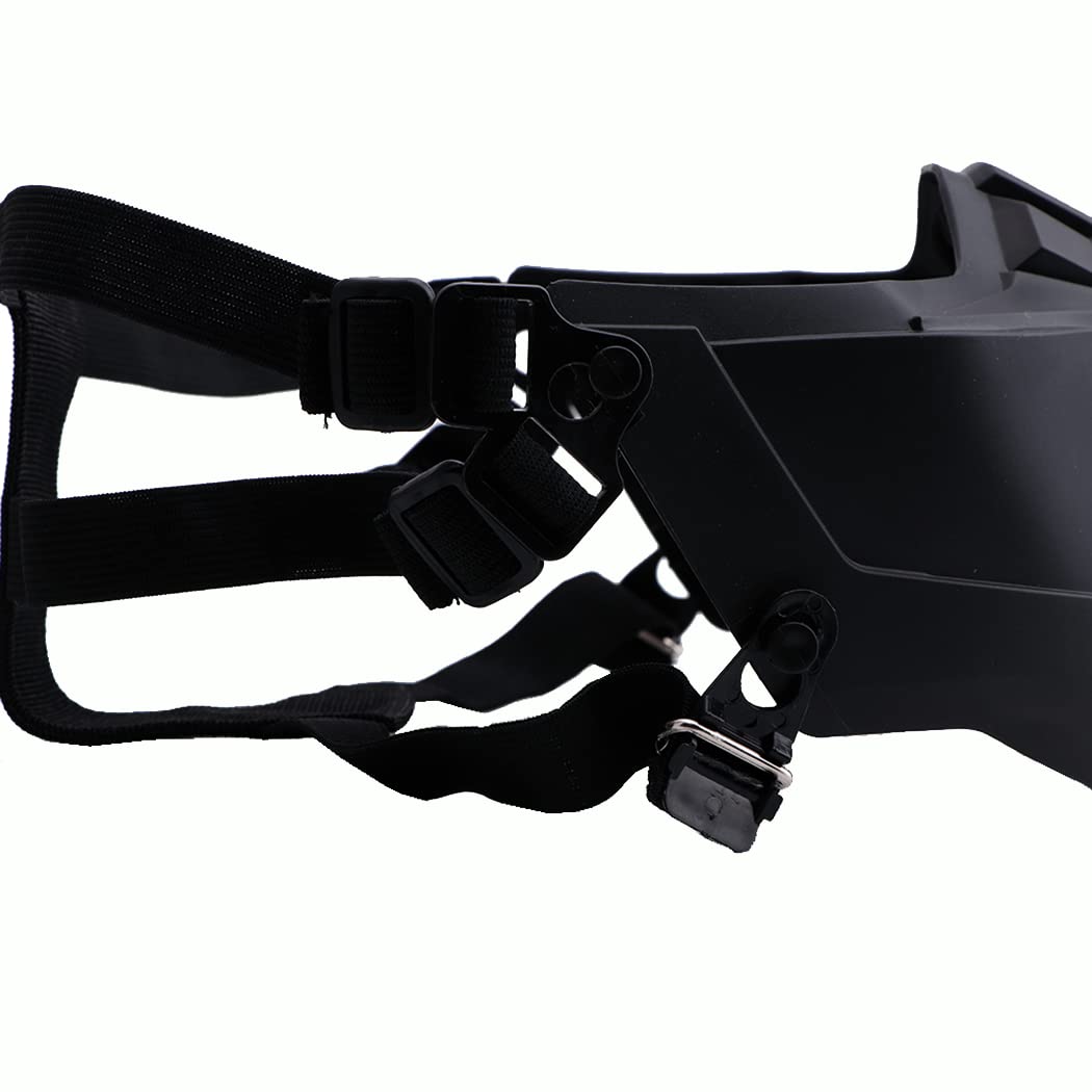 Tactical Airsoft Half Face Mask - Black Protective Gear for Outdoor Sports, Airsoft Games & Cosplay | Durable & Breathable Design for Maximum Safety