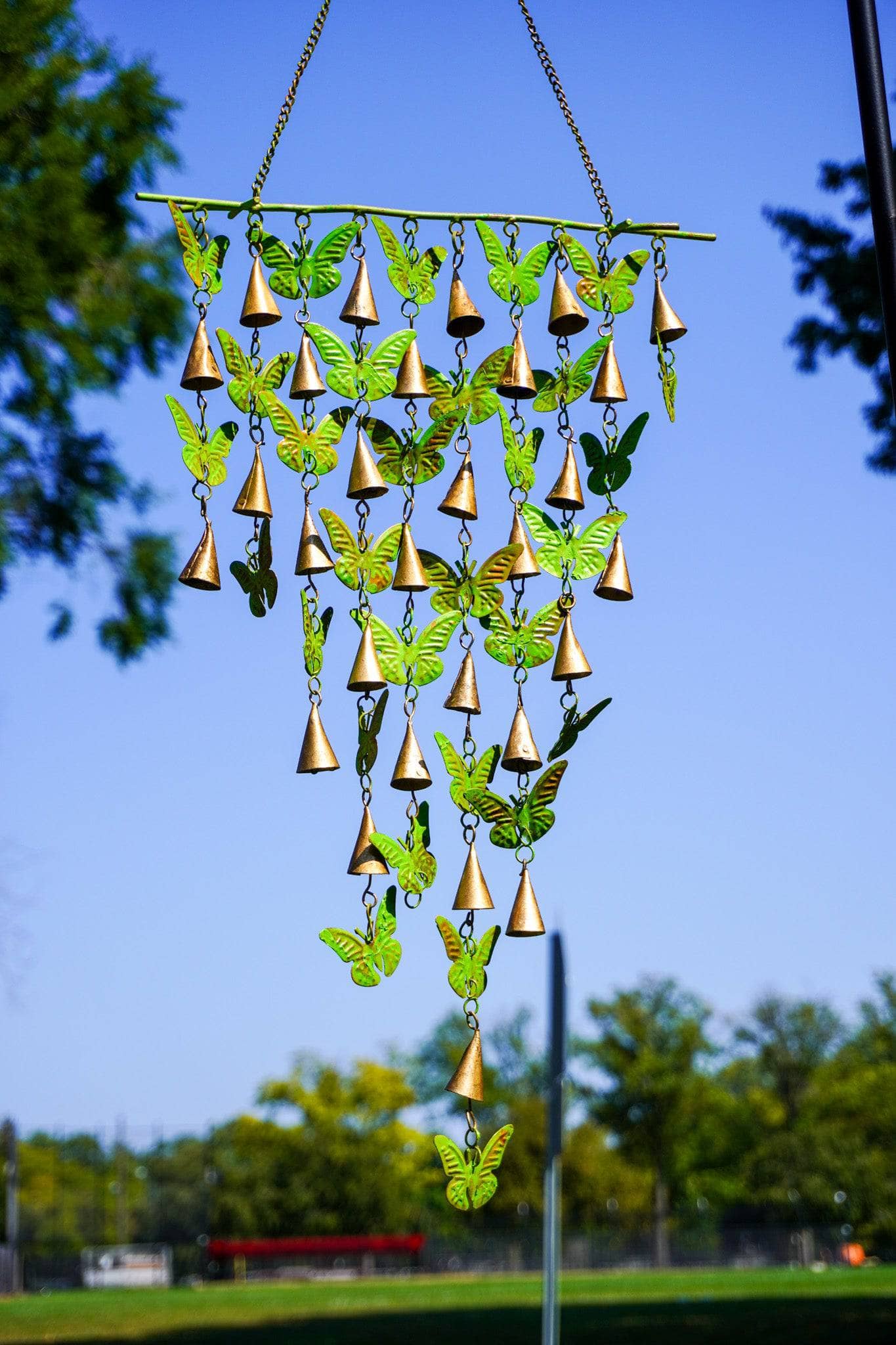 Shimmering Butterfly Bells - Elegant Christmas Ornaments for Tree Decorations, Home & Party Decor