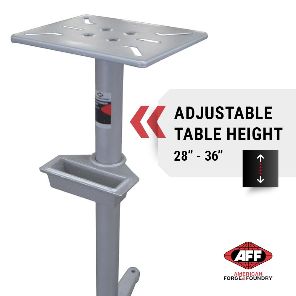 Heavy Duty Adjustable Bench Grinder & Vise Stand - 28