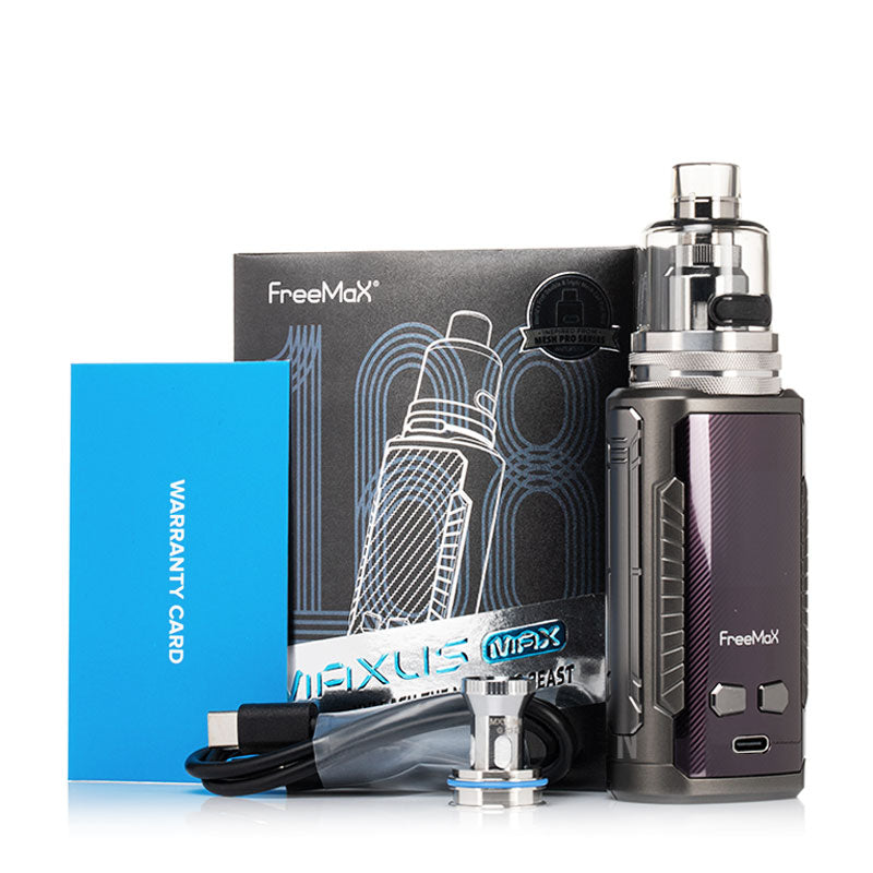 FreeMax Maxus 168W Vape Kit - High Power Box Mod with Sub-Ohm Tank for Cloud Chasing | Perfect for Advanced Vapers & Enthusiasts | Home Use, Social Gatherings & Vape Competitions